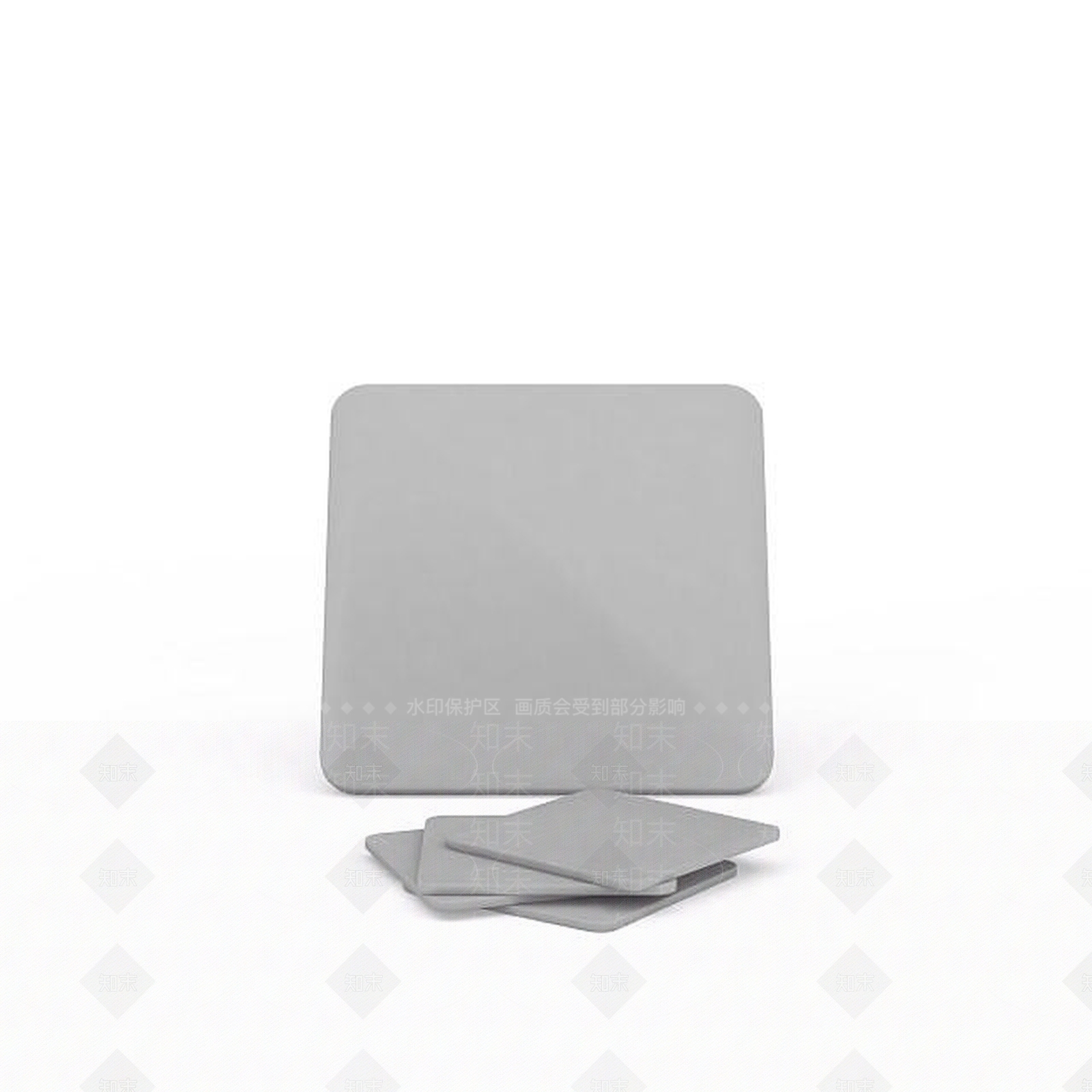 现代灰色桌子垫3D模型下载【ID:1196337120】