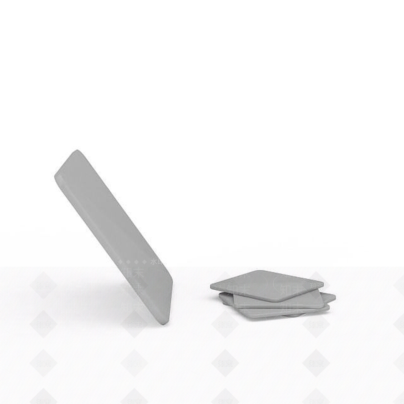 现代灰色桌子垫3D模型下载【ID:1196337120】