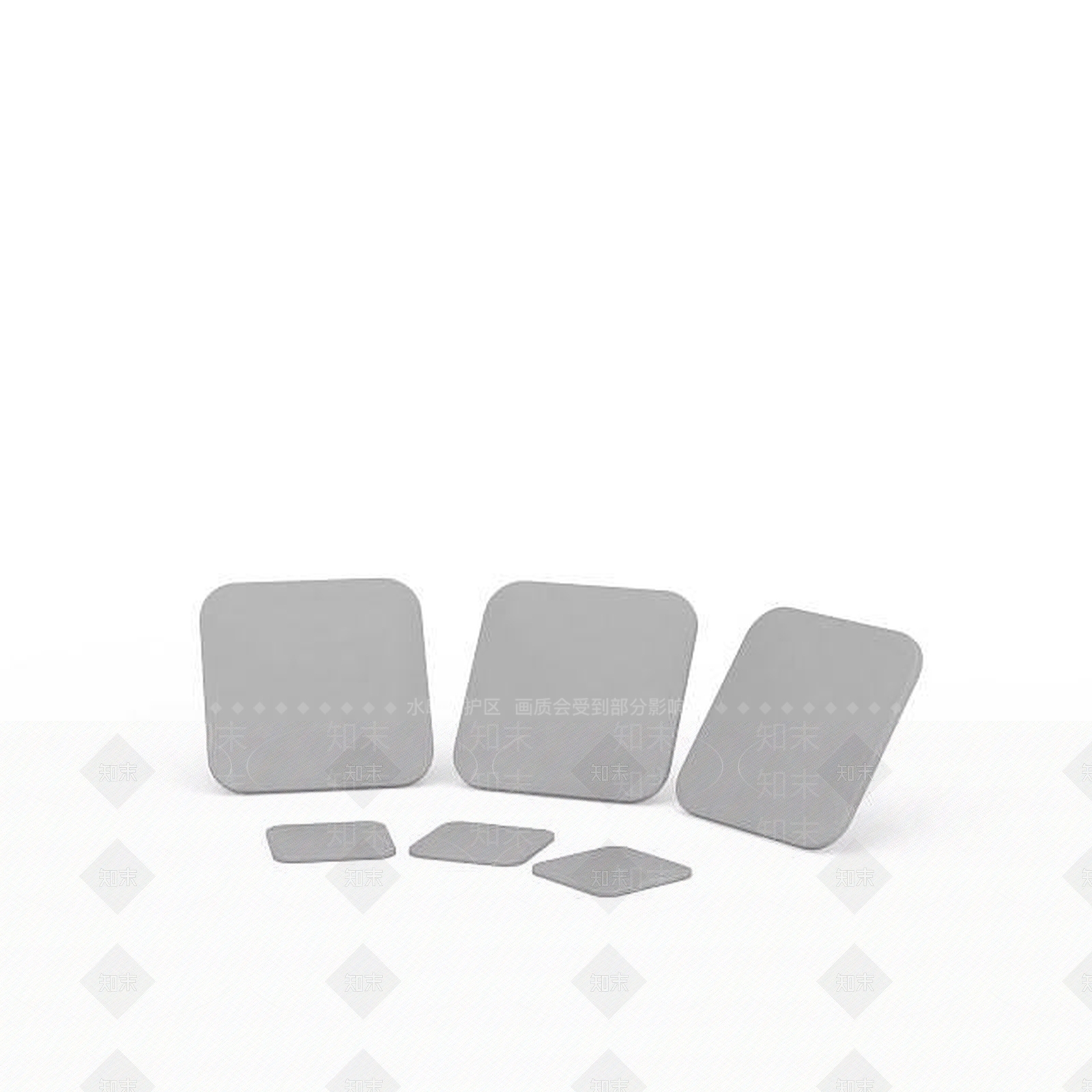 现代灰色桌子垫3D模型下载【ID:1196337173】