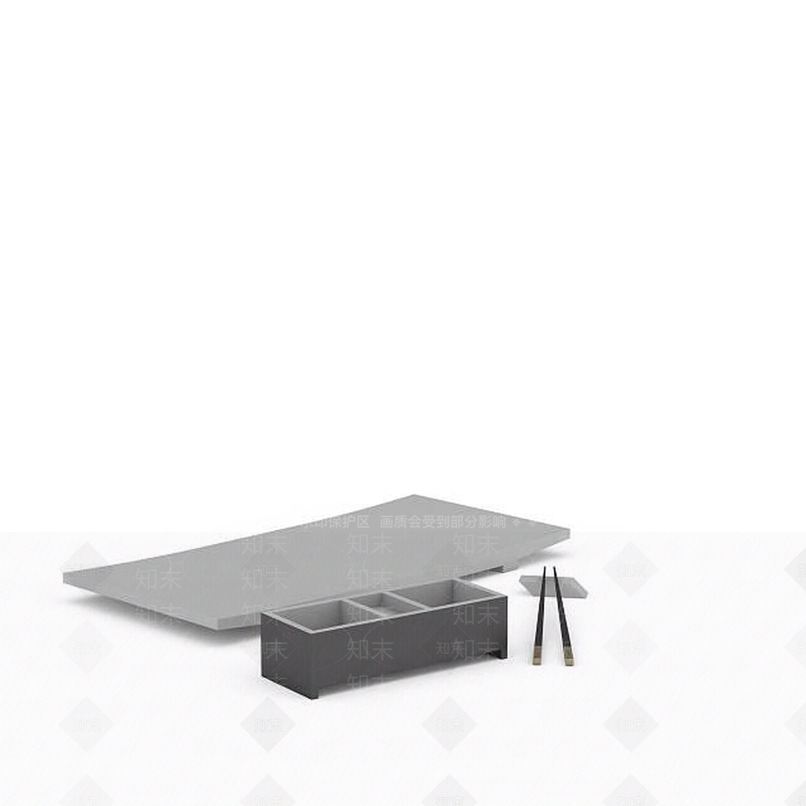日式餐具3D模型下载【ID:1196337186】
