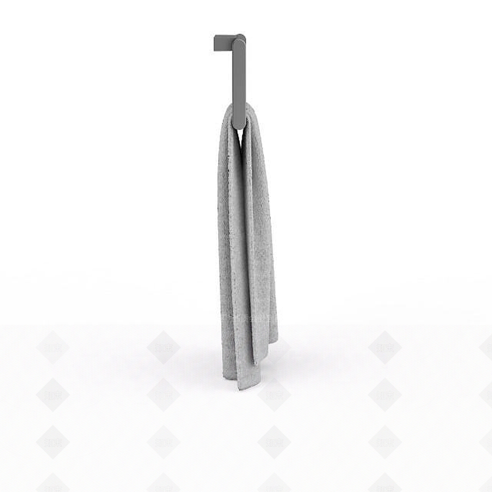 现代灰色手巾3D模型下载【ID:1196339195】