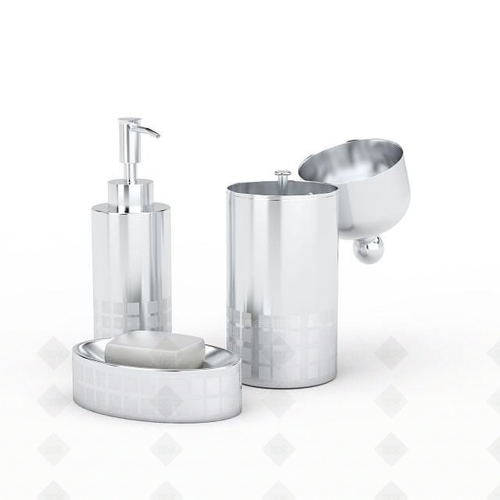 现代卫浴用品3D模型下载【ID:1196339350】