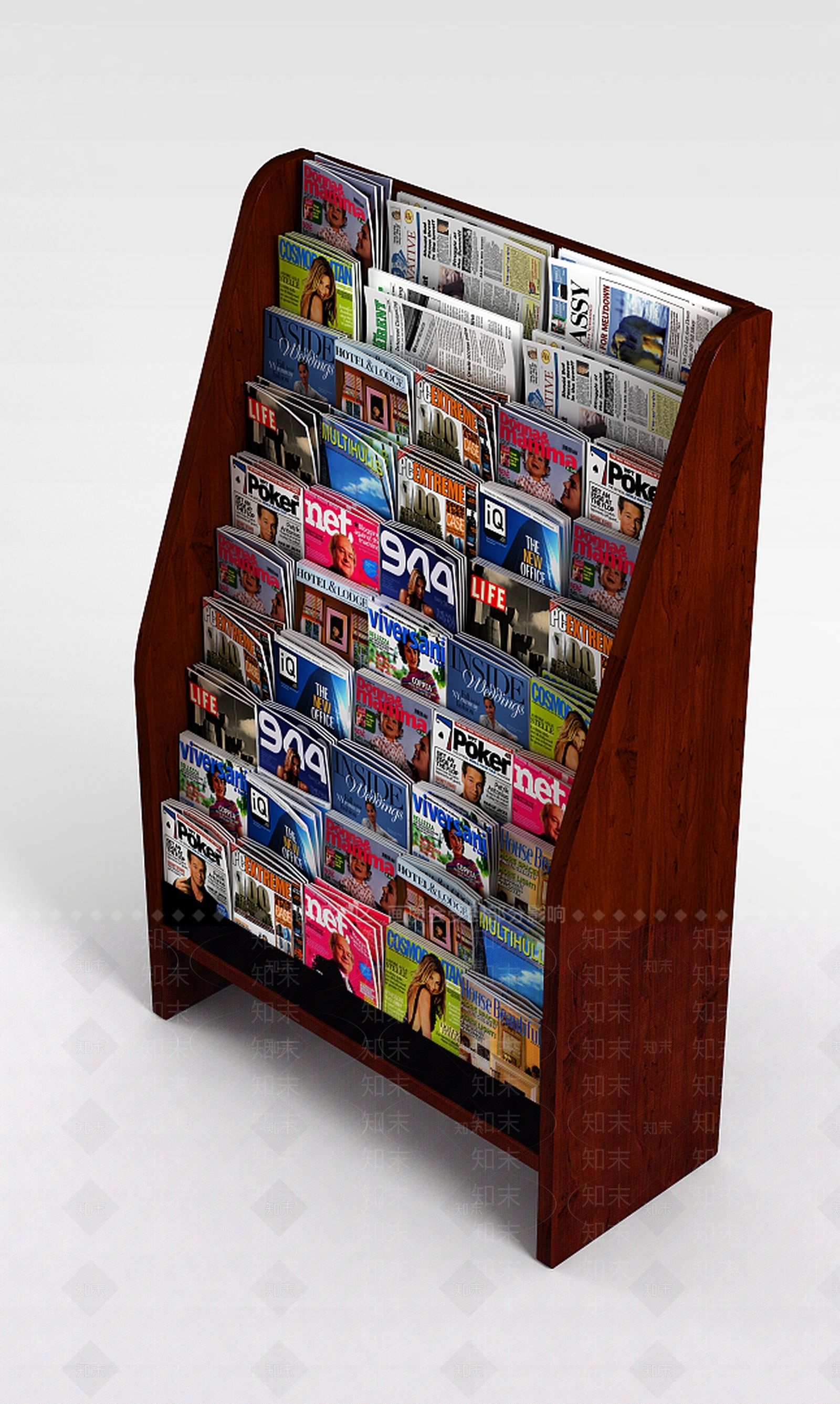 现代超市展柜3D模型下载【ID:1196340017】