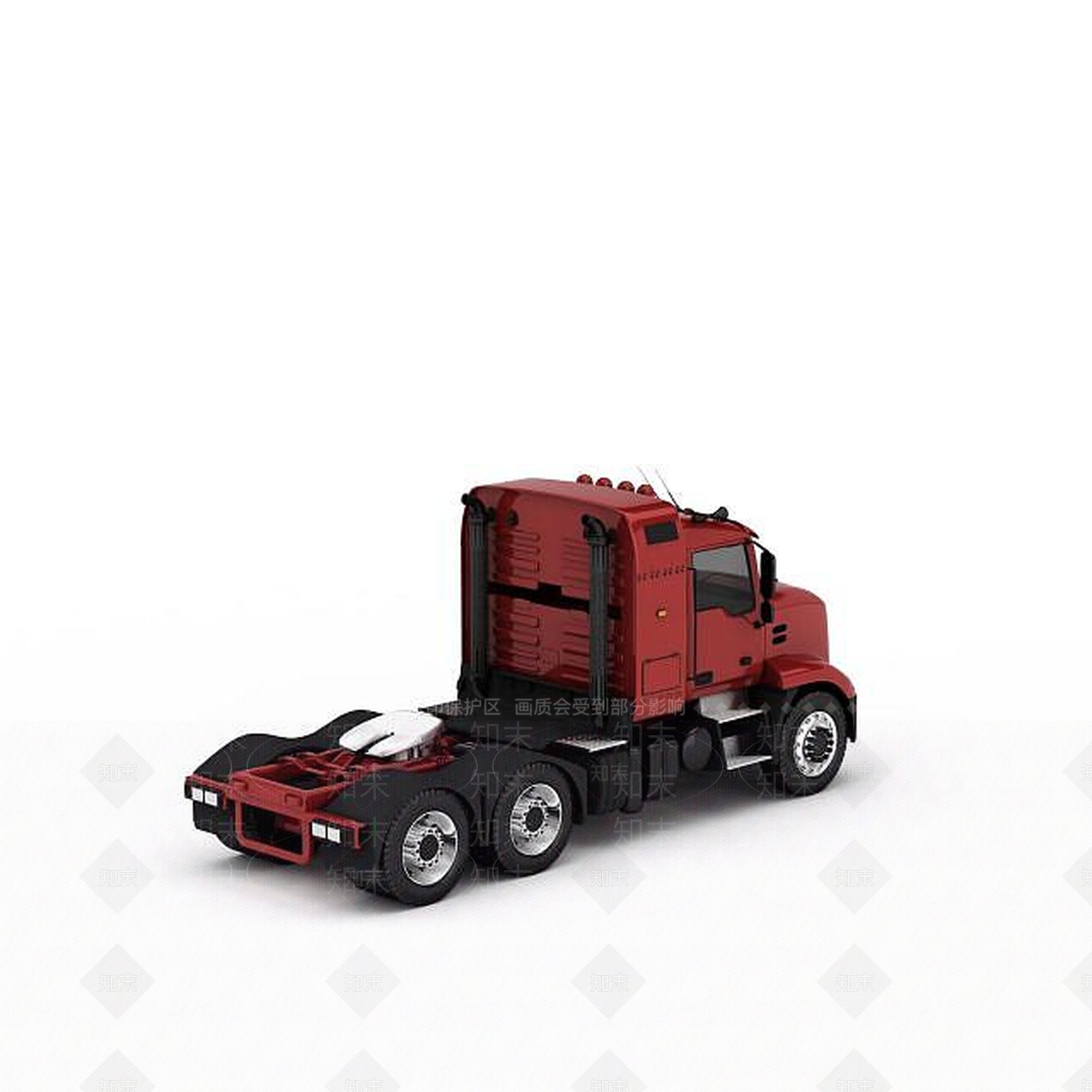 现代红色Mack3D模型下载【ID:1196341665】