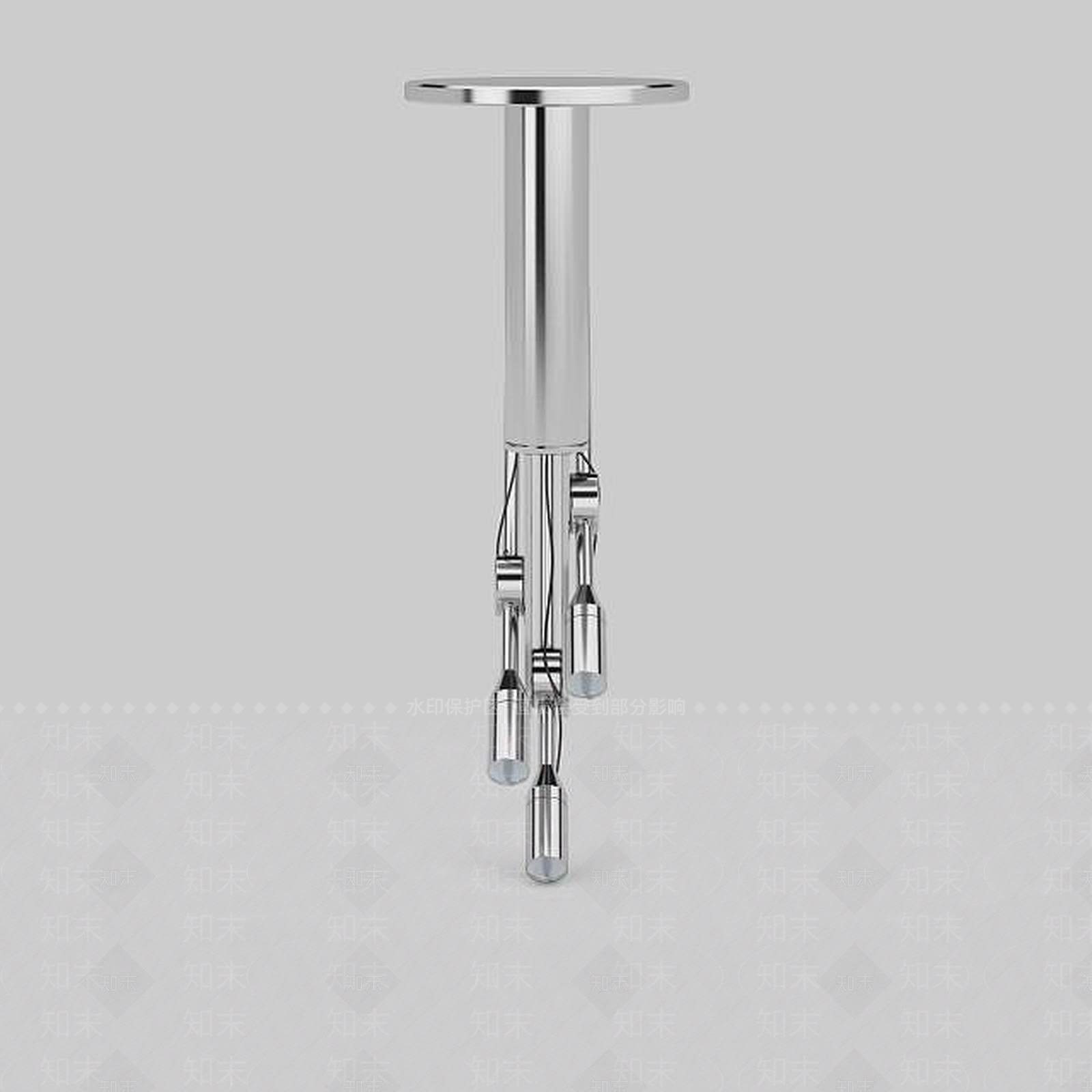现代金属射灯3D模型下载【ID:1196341805】