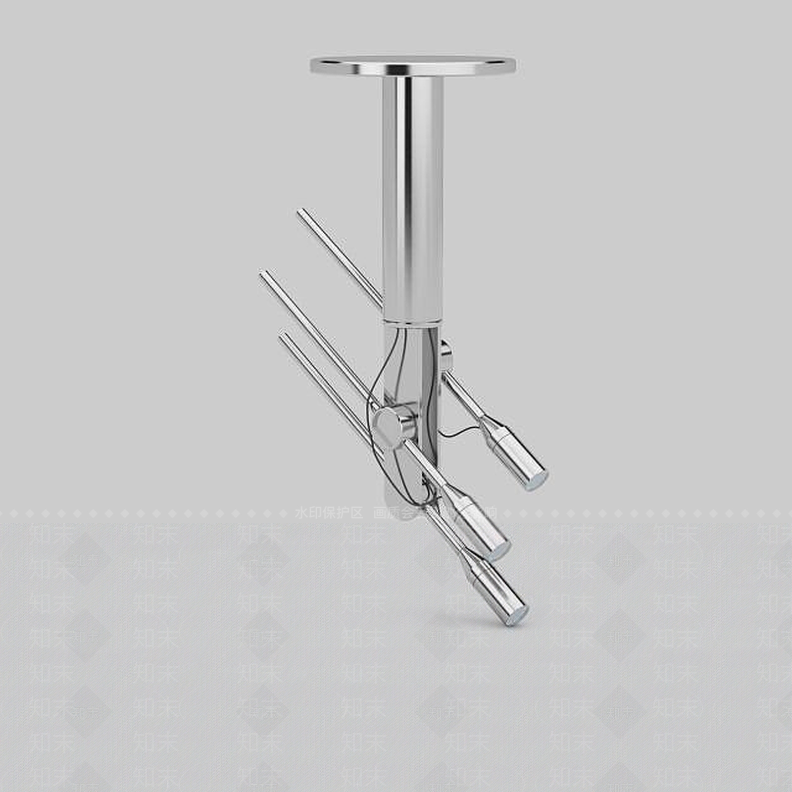 现代金属射灯3D模型下载【ID:1196341805】