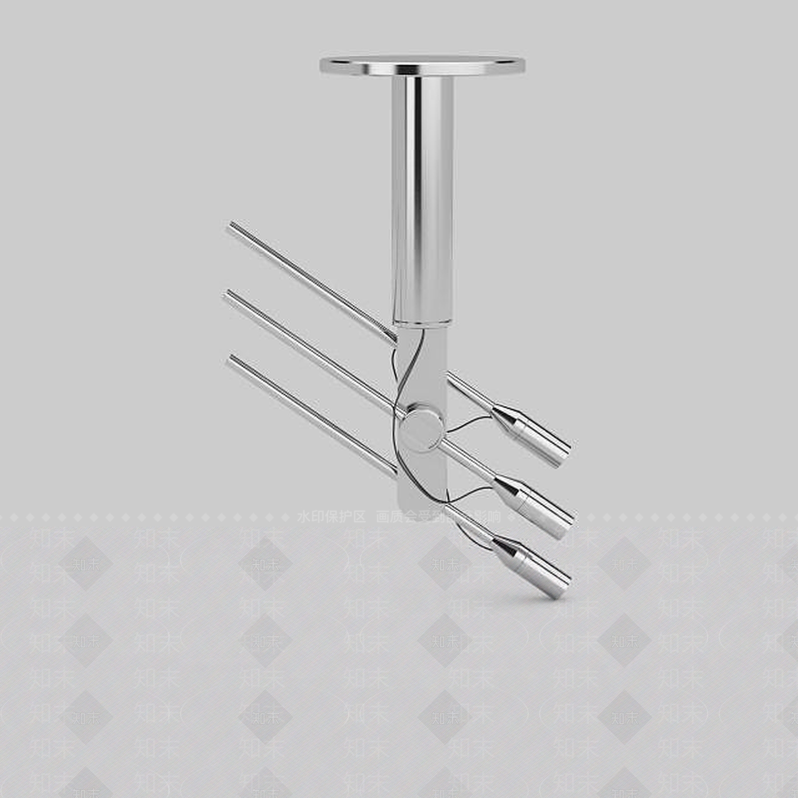 现代金属射灯3D模型下载【ID:1196341805】