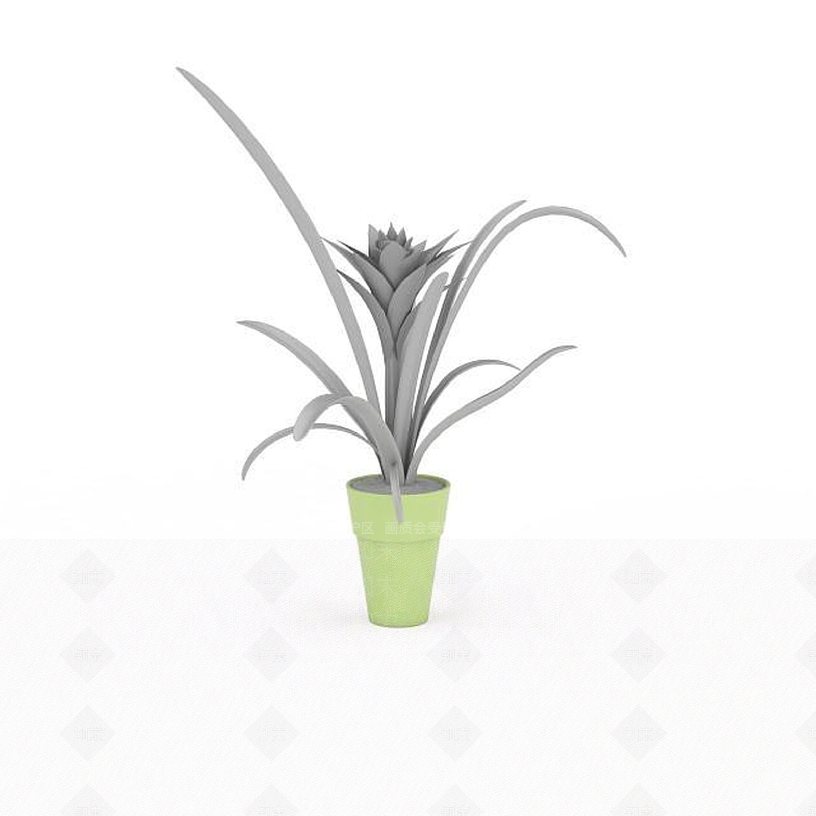 现代室内盆栽3D模型下载【ID:1196343340】