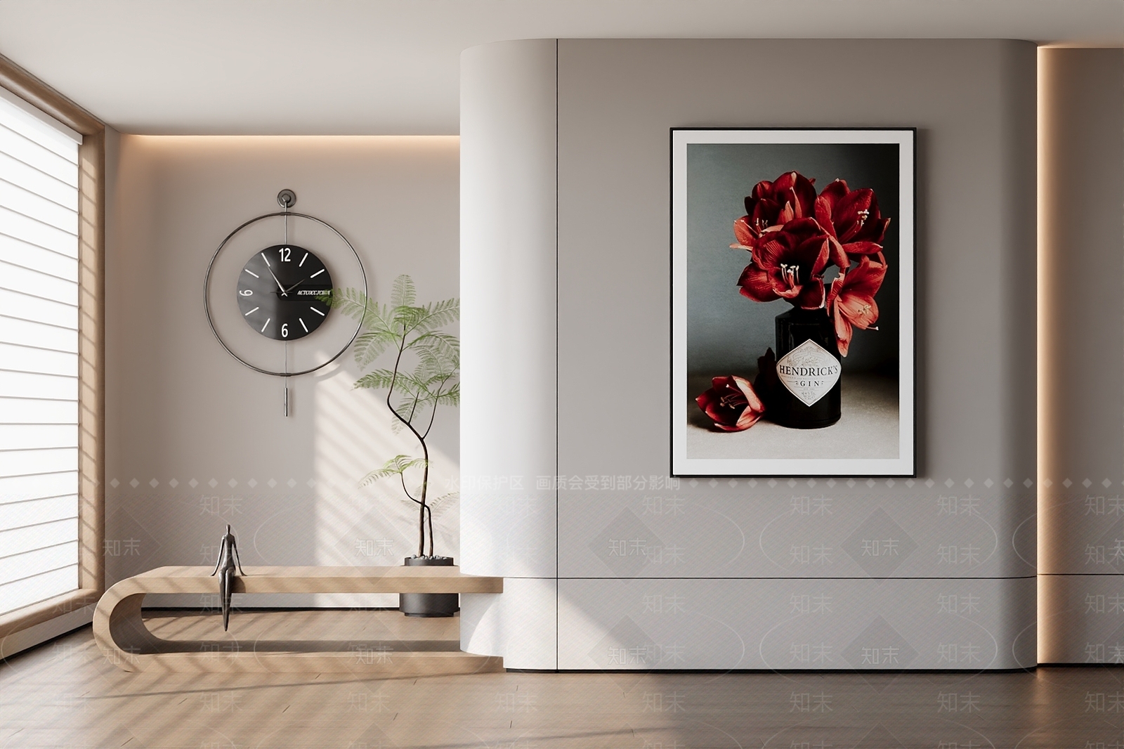 极简轻奢挂画3D模型下载【ID:1196343597】