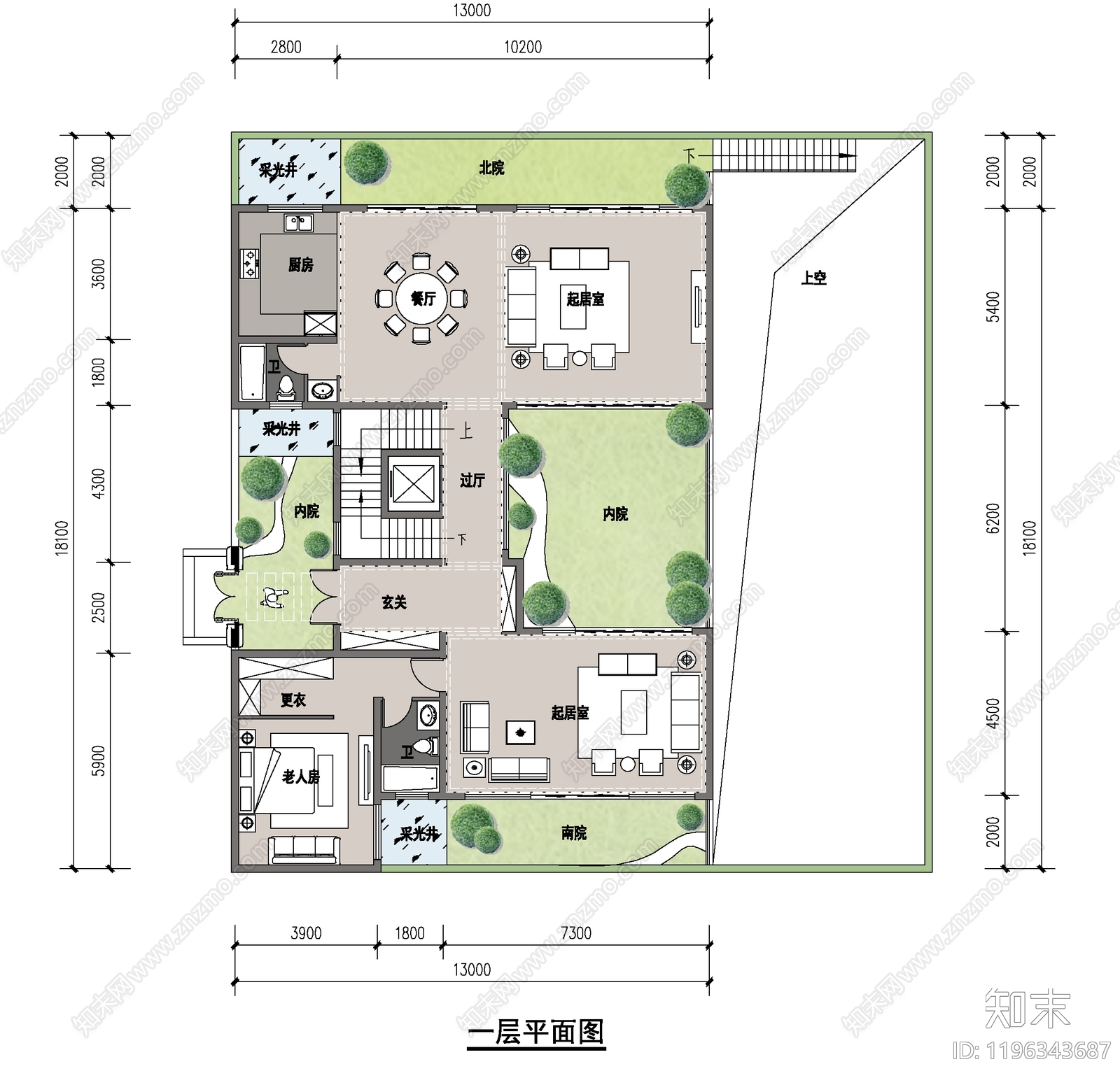 五居及以上施工图下载【ID:1196343687】