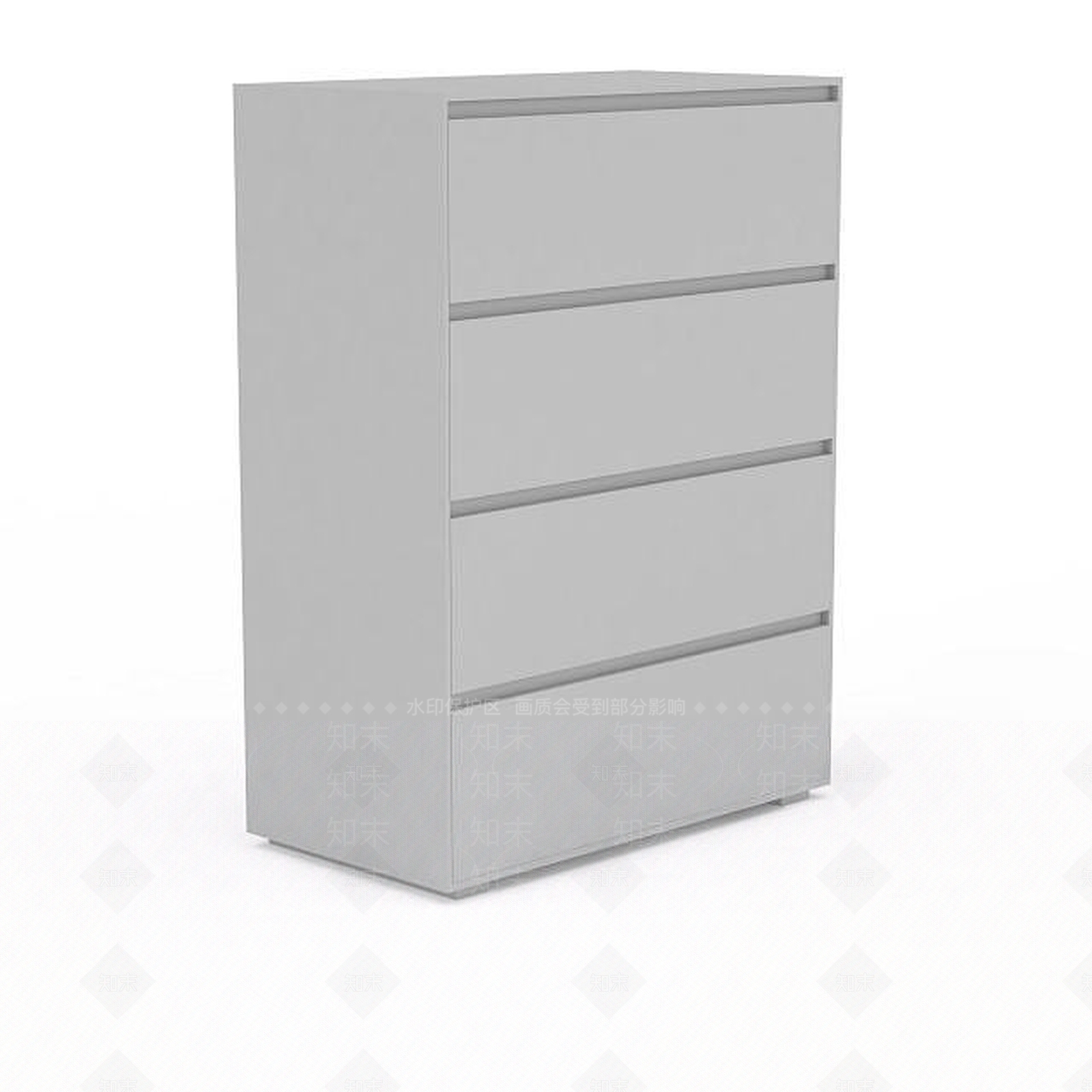 现代木质柜子3D模型下载【ID:1196347063】