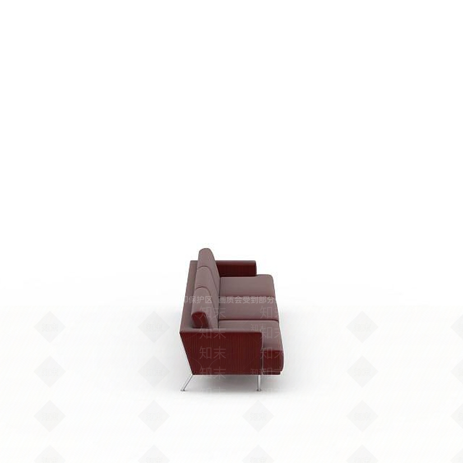 现代红色皮质沙发3D模型下载【ID:1196347418】