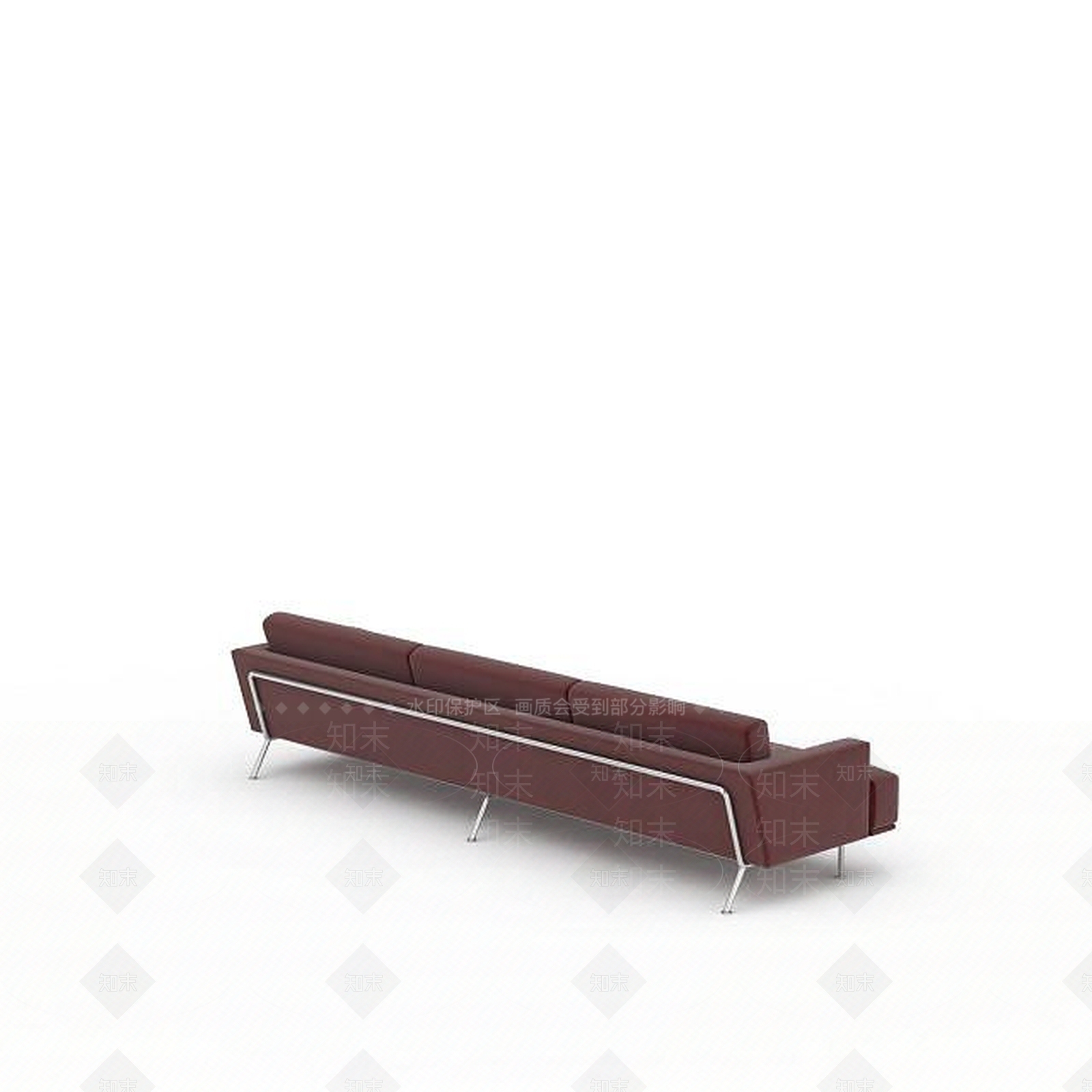 现代红色皮质沙发3D模型下载【ID:1196347418】