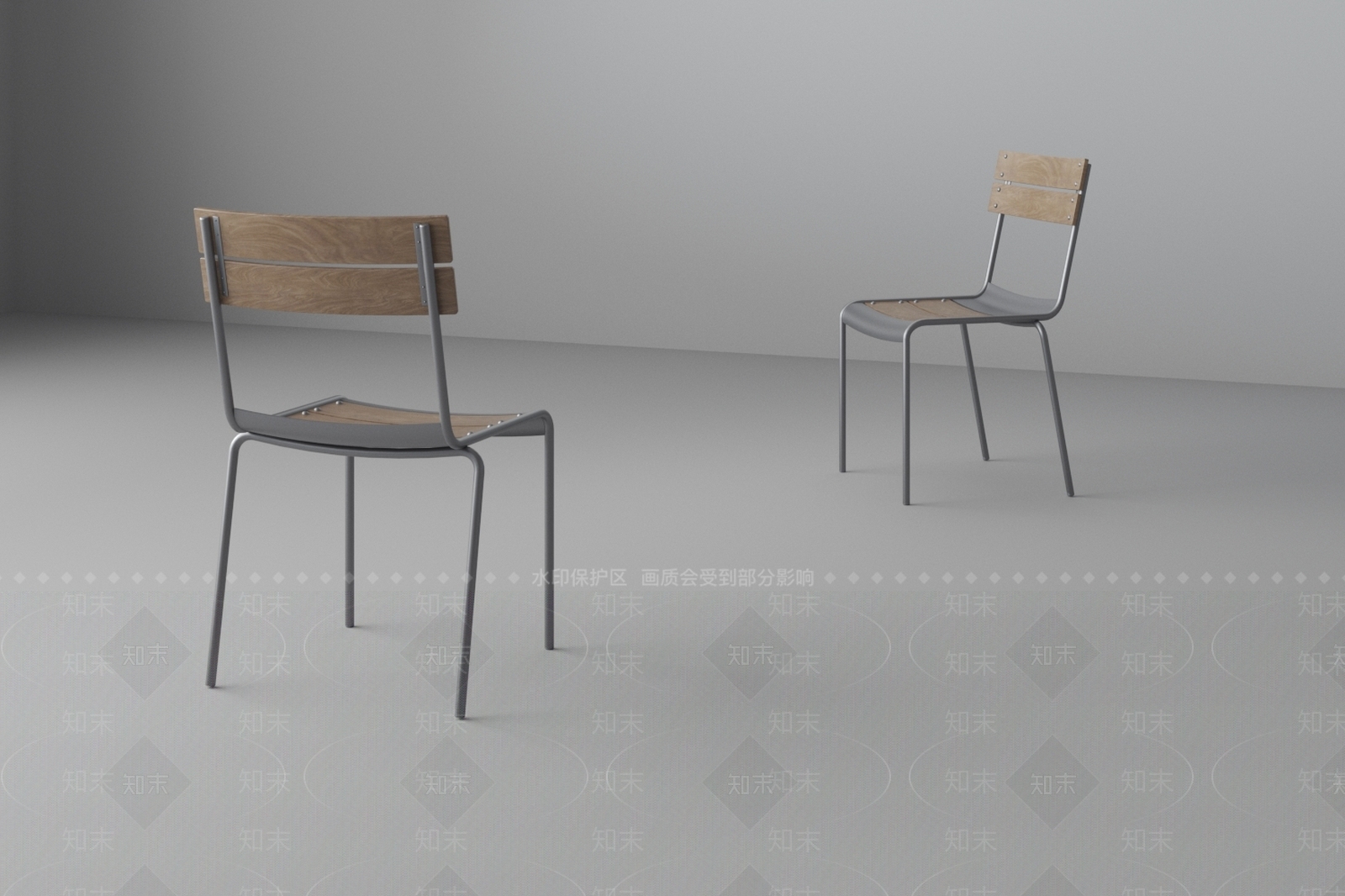 工业餐椅3D模型下载【ID:1196347813】