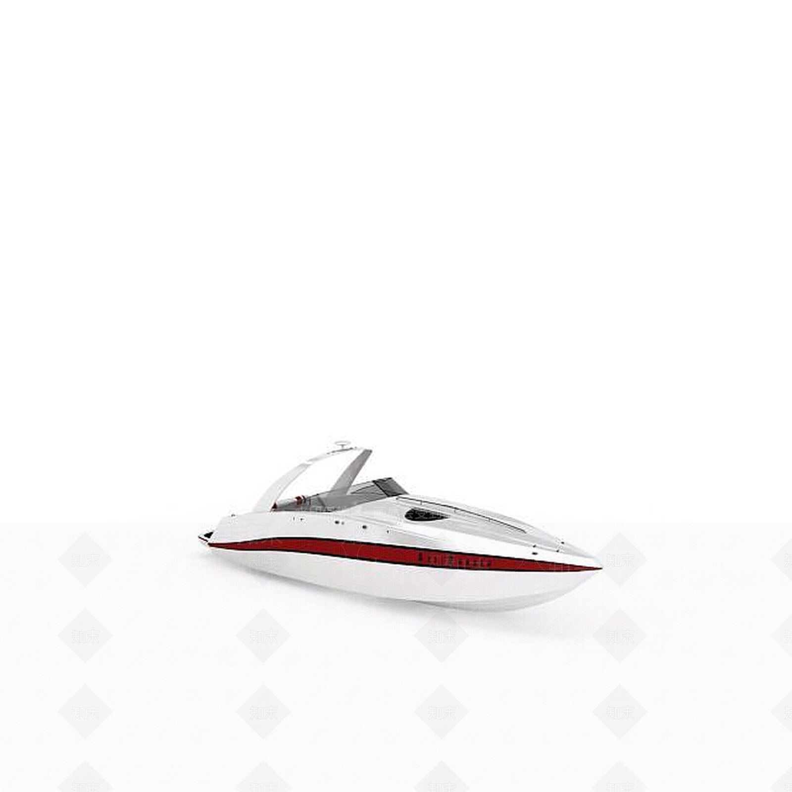 现代白色游艇3D模型下载【ID:1196347852】
