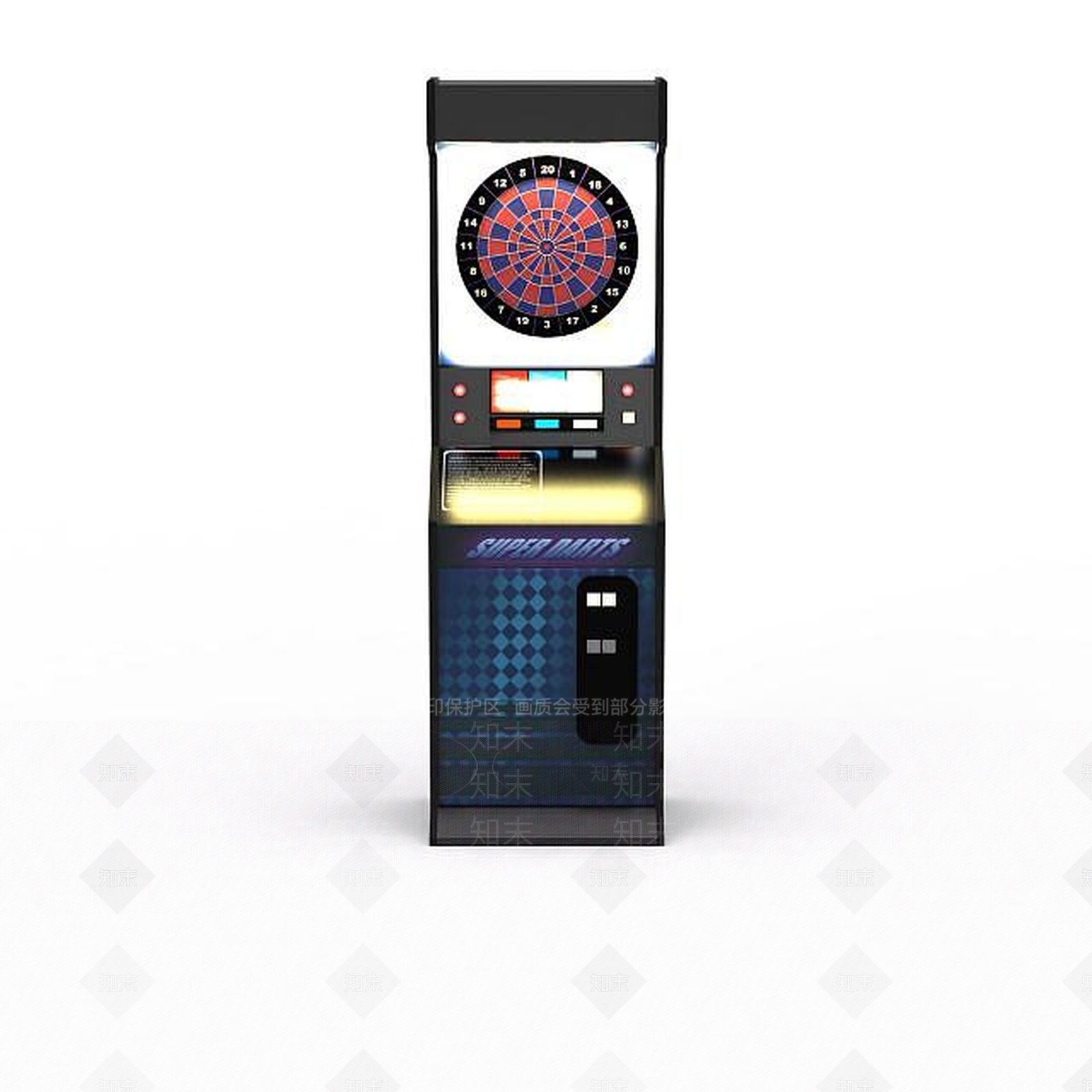 现代黑色游戏机3D模型下载【ID:1196347844】