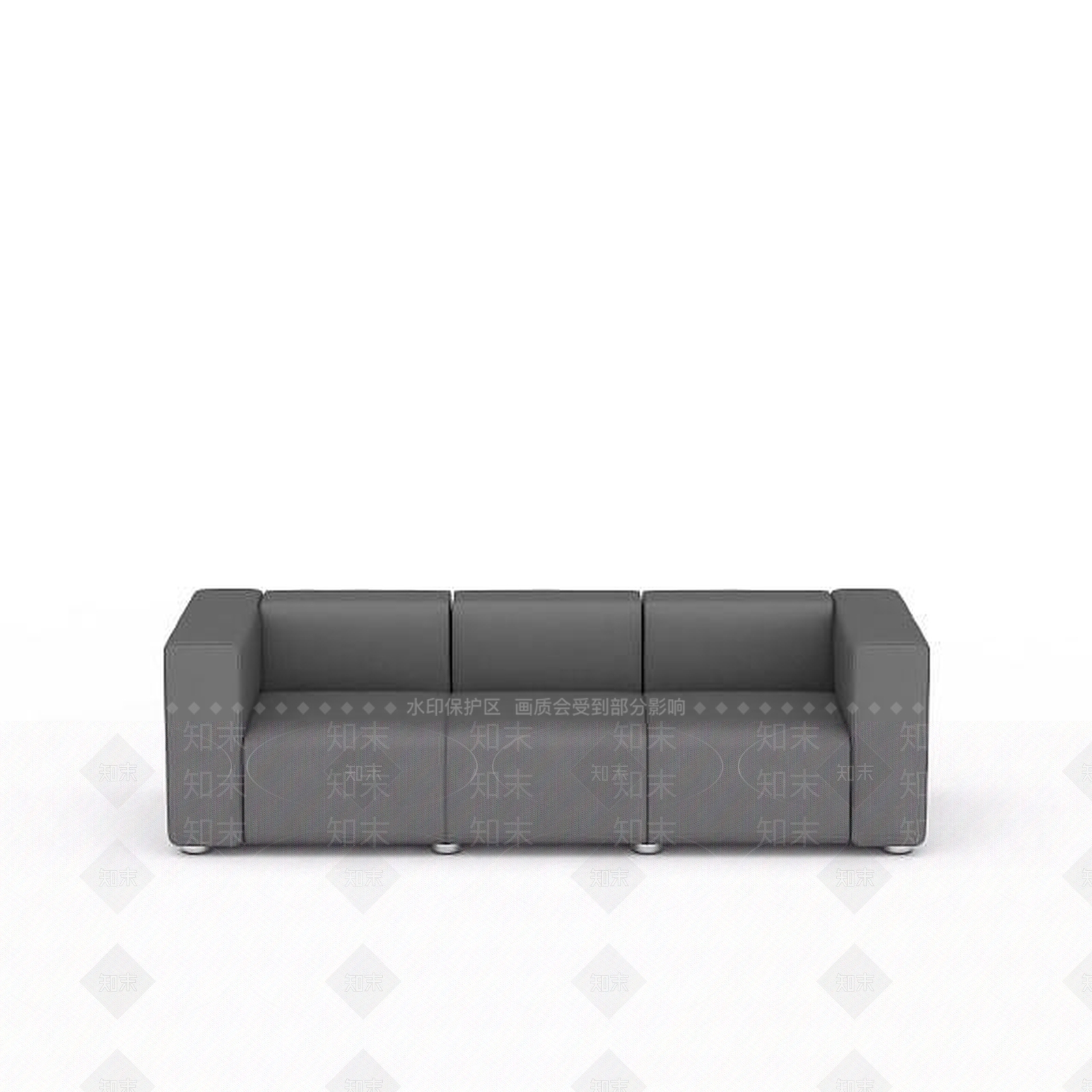 现代布艺沙发3D模型下载【ID:1196348075】