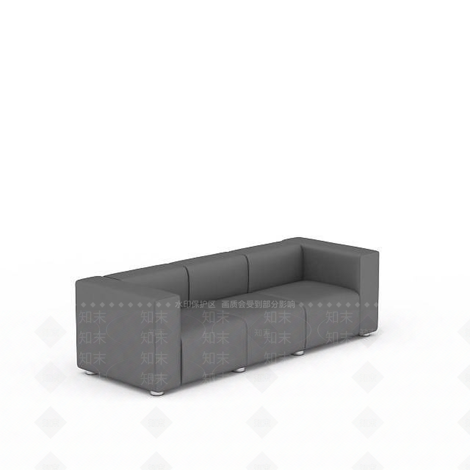 现代布艺沙发3D模型下载【ID:1196348075】