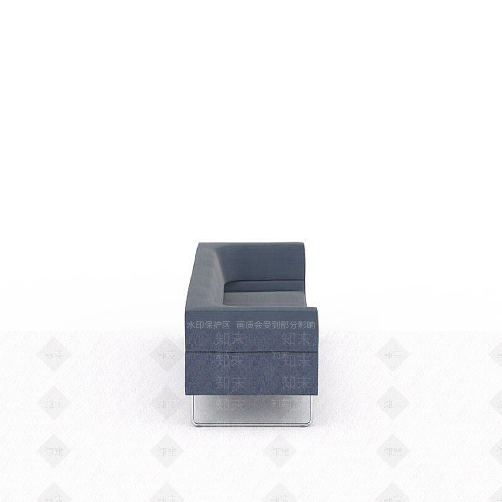 现代蓝色沙发3D模型下载【ID:1196348049】