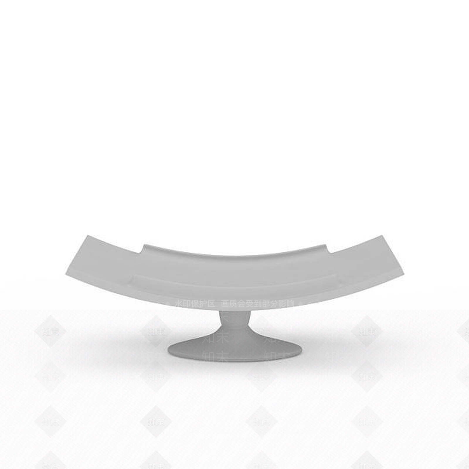 现代陶瓷盘子3D模型下载【ID:1196348390】