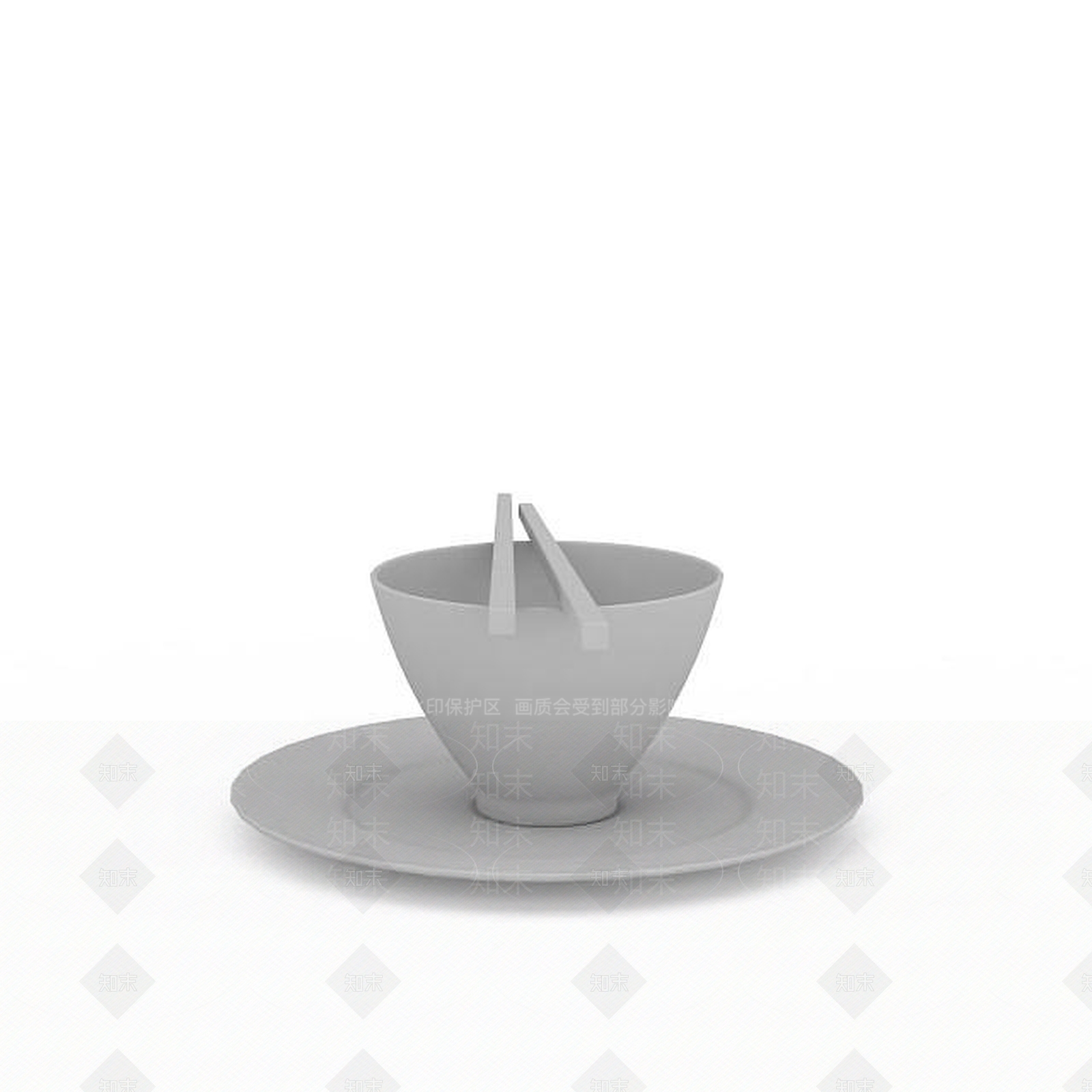 现代陶瓷咖啡杯3D模型下载【ID:1196348333】