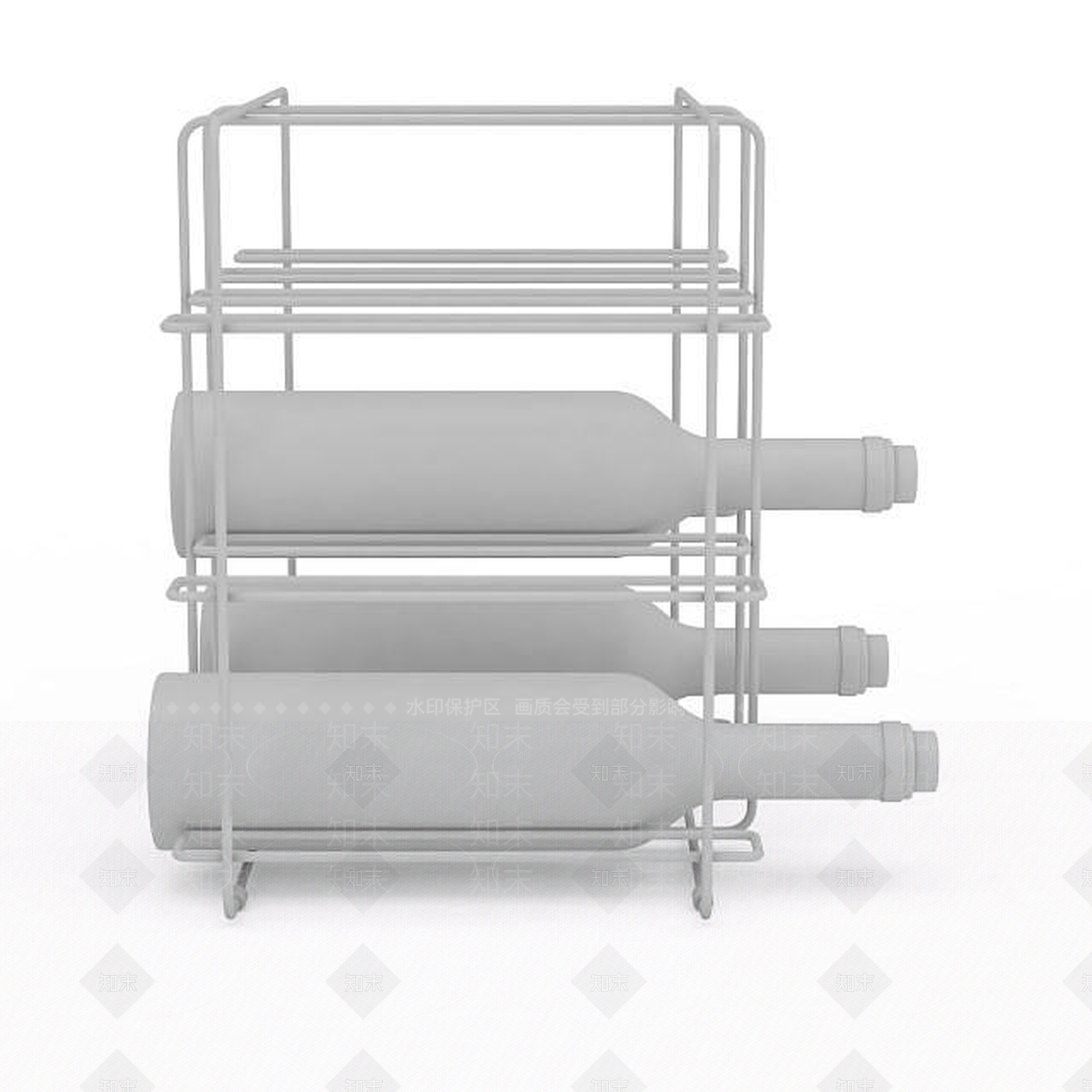 现代酒瓶架子3D模型下载【ID:1196348354】