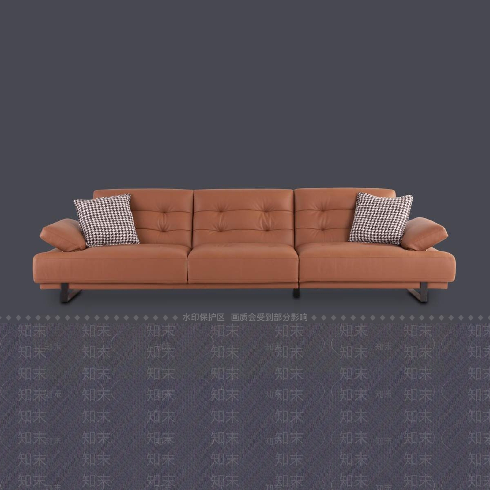 意式轻奢三人沙发3D模型下载【ID:1196351793】