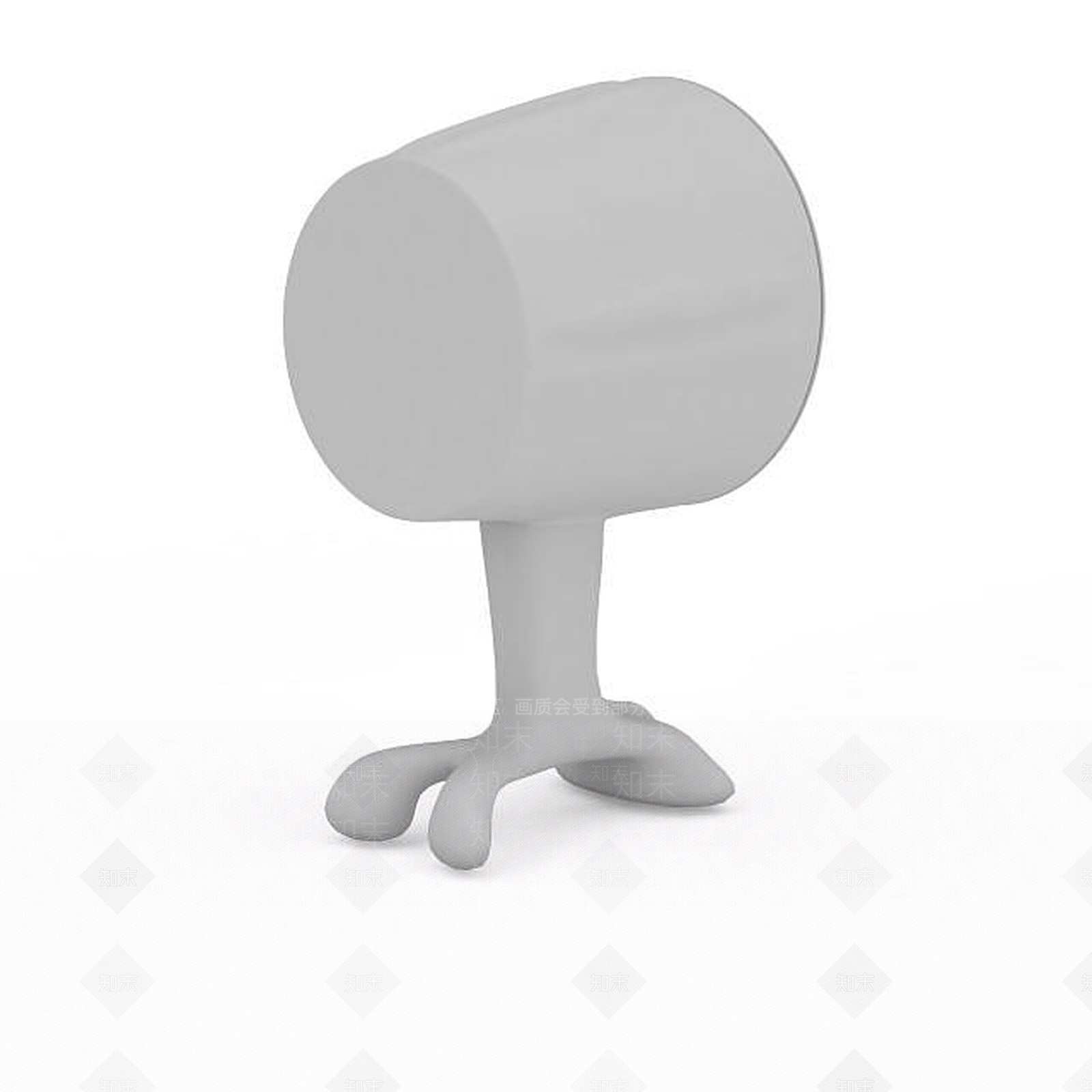 现代可爱钟表3D模型下载【ID:1196352486】
