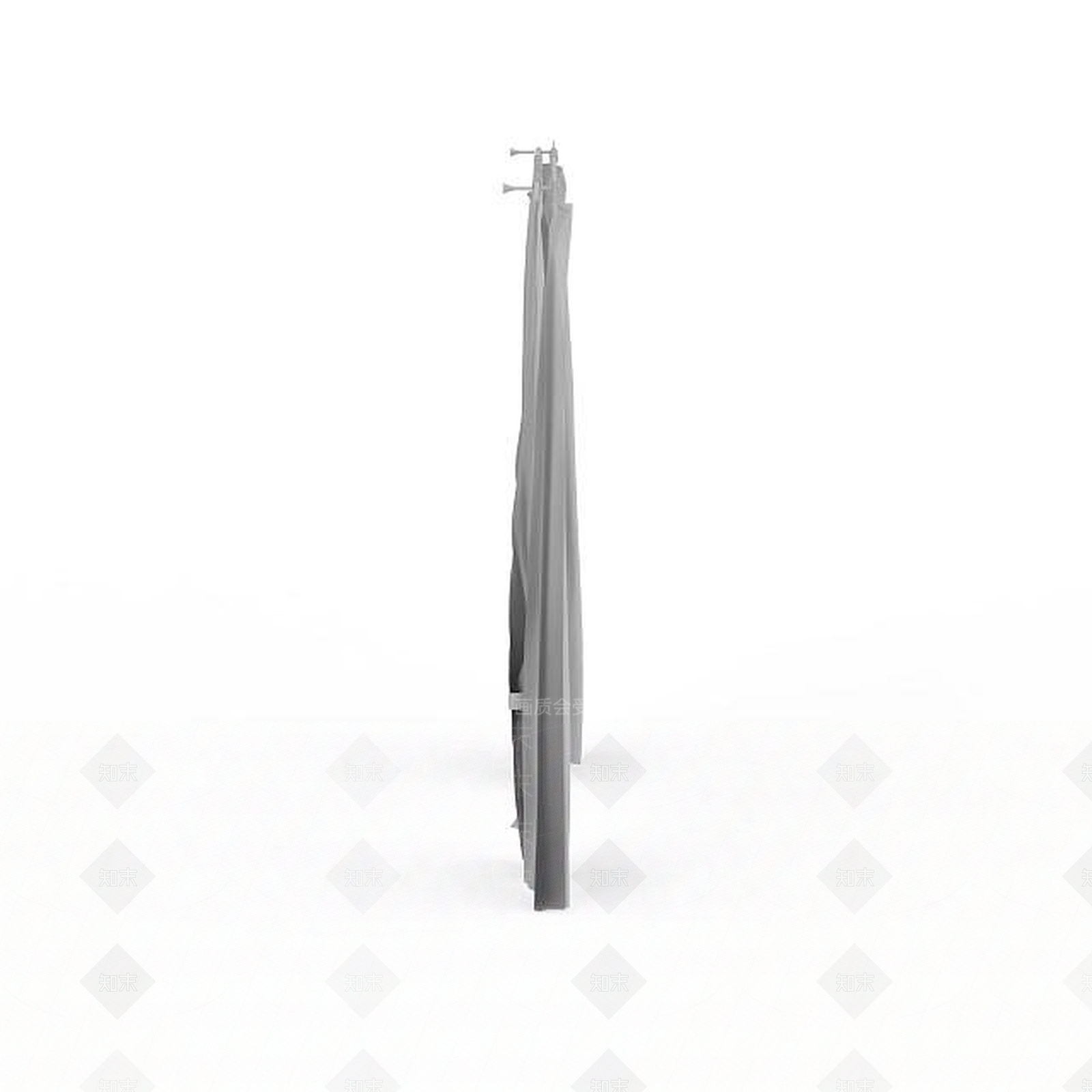 现代客厅简易窗帘3D模型下载【ID:1196352664】