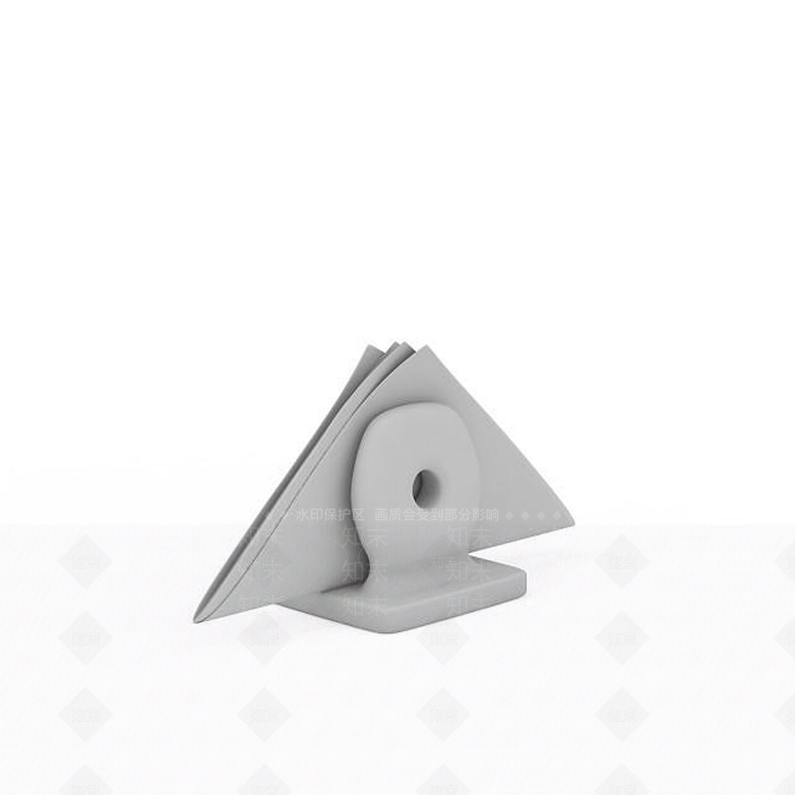 现代餐厅纸巾架3D模型下载【ID:1196352629】