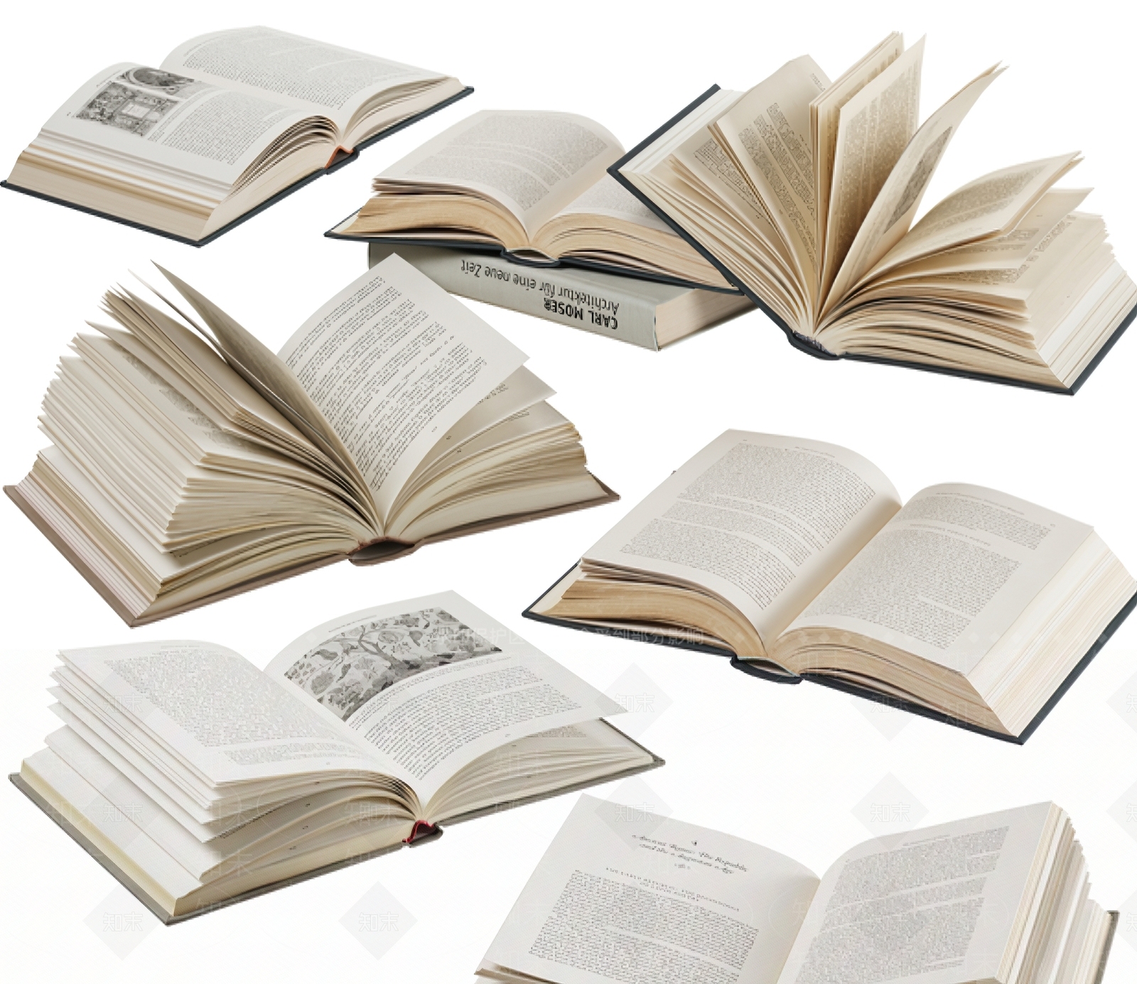 书籍3D模型下载【ID:1196354168】