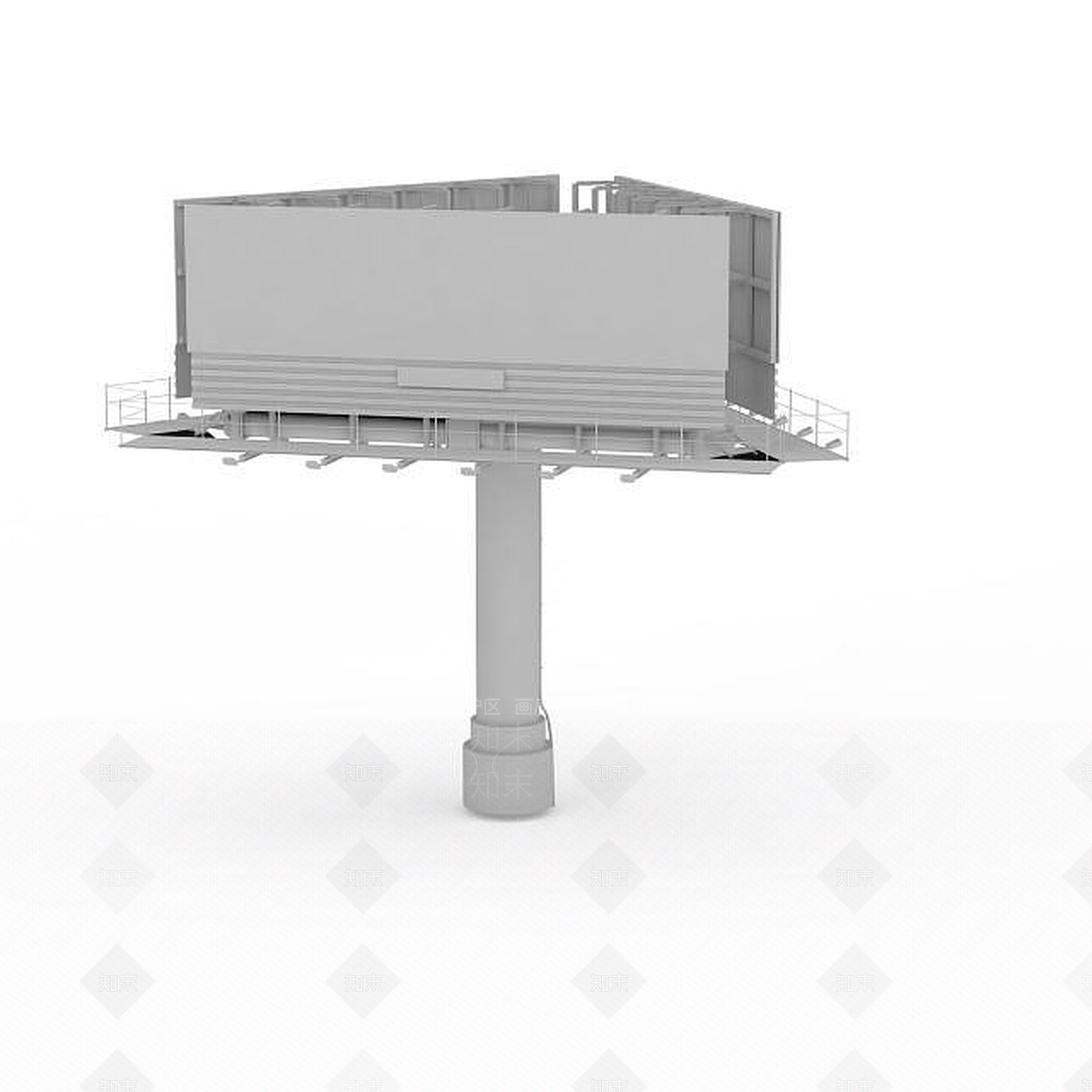 现代大型广告牌3D模型下载【ID:1196355188】