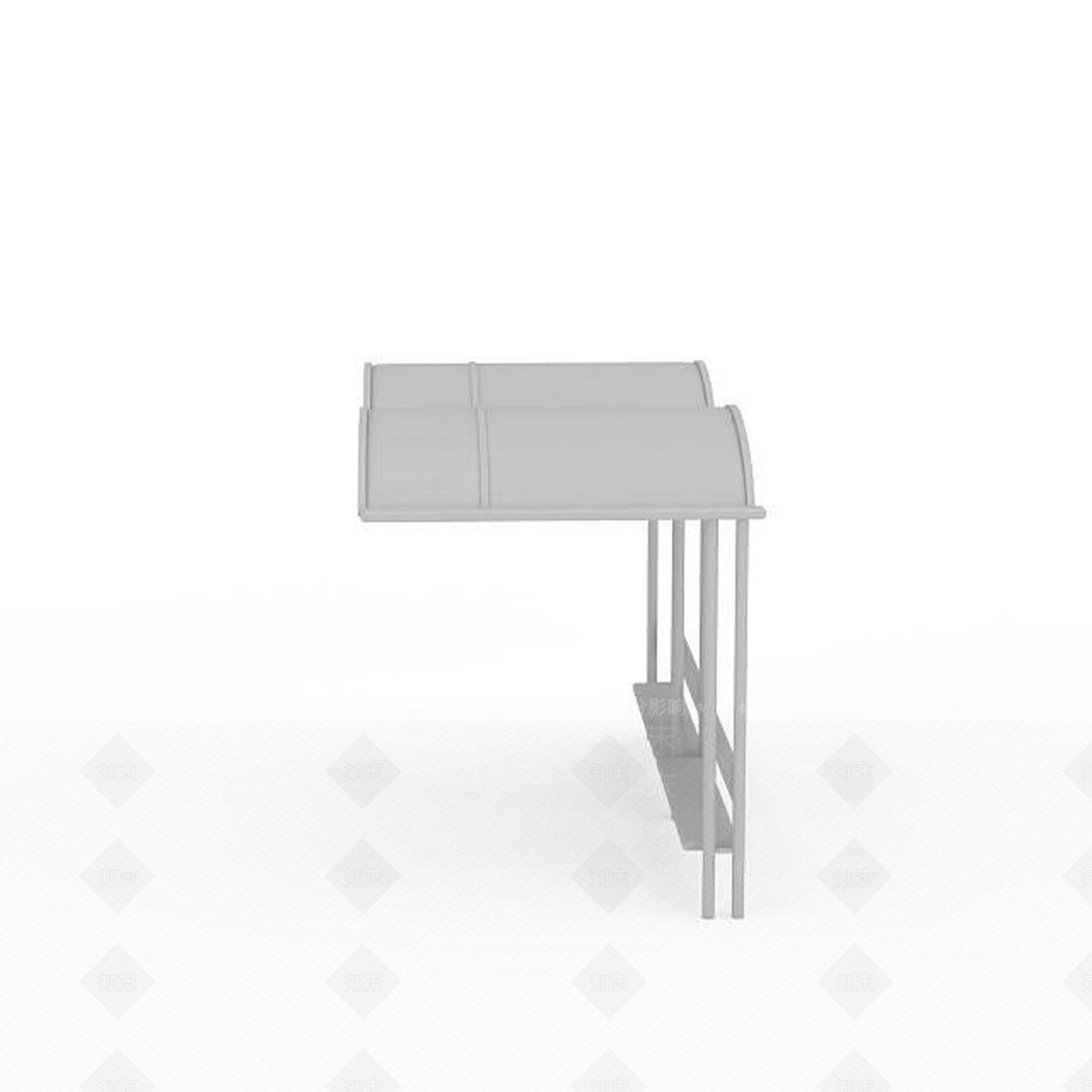 现代公交候车站3D模型下载【ID:1196355320】