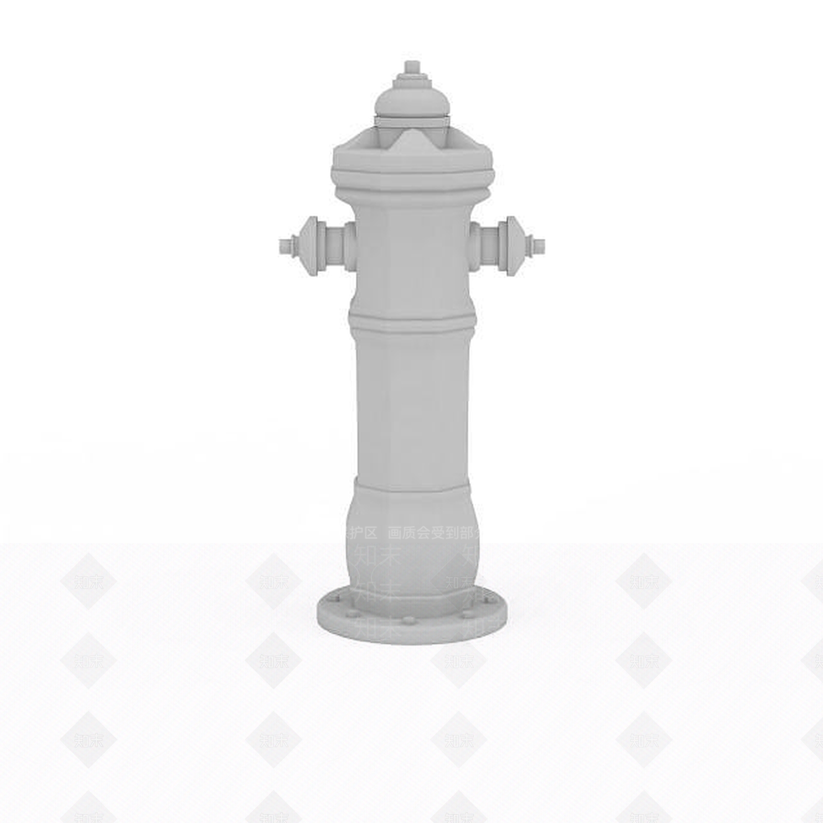 现代防火栓3D模型下载【ID:1196355395】