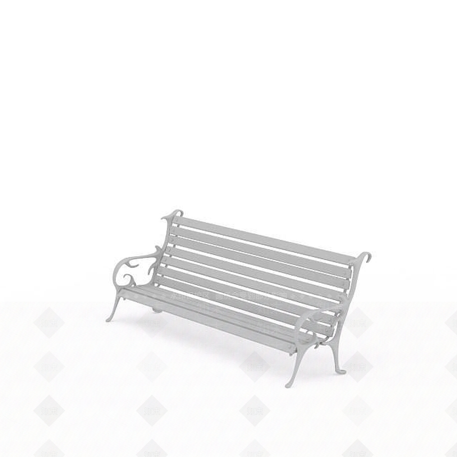 欧式古典欧式公共长椅3D模型下载【ID:1196355567】