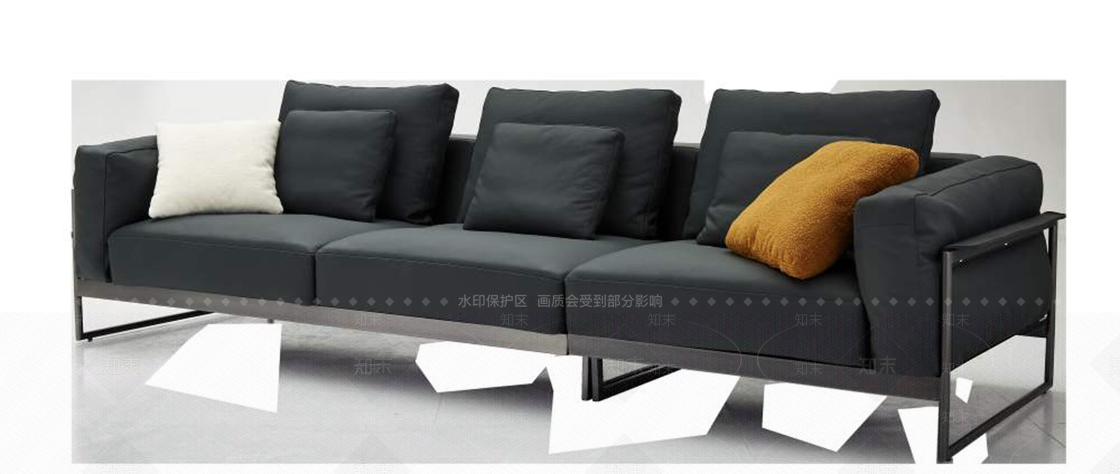 现代意式多人沙发3D模型下载【ID:1196355808】