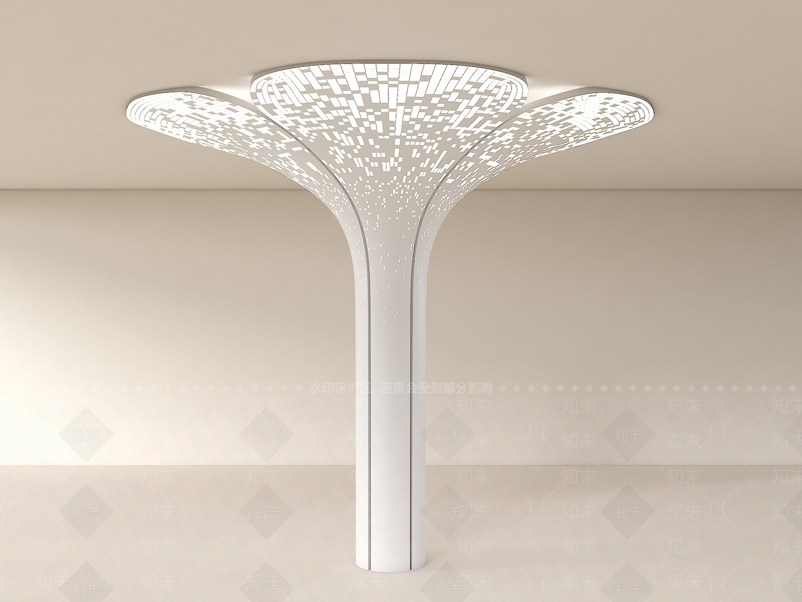 现代柱子3D模型下载【ID:1196355866】