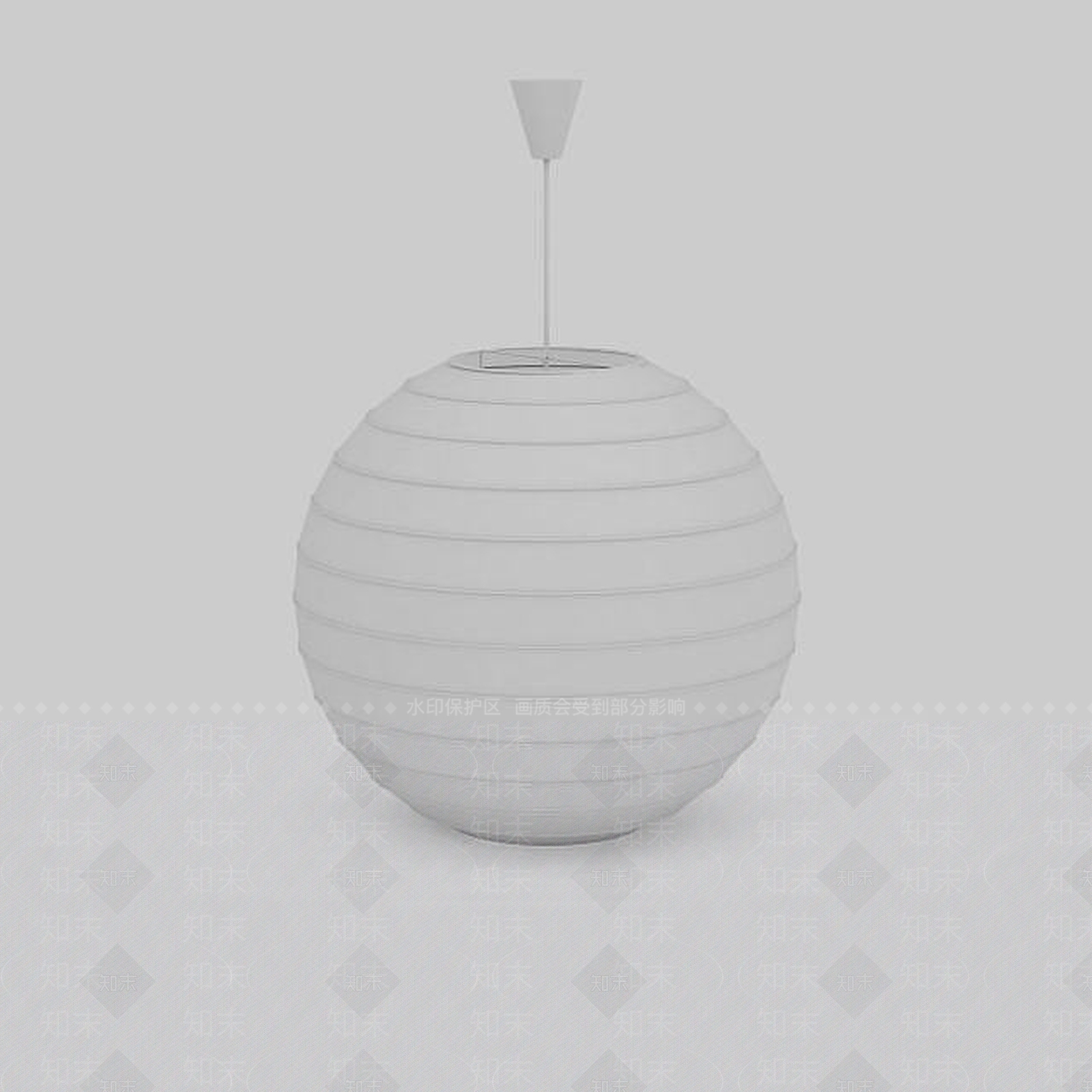 现代圆形吊灯3D模型下载【ID:1196356490】