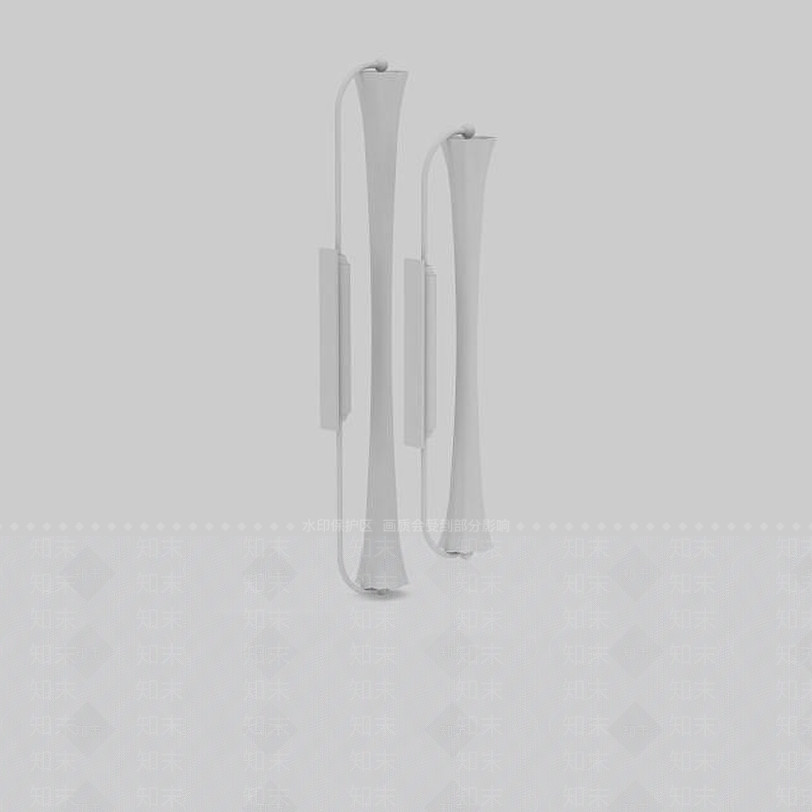 现代立柱形灯3D模型下载【ID:1196356425】