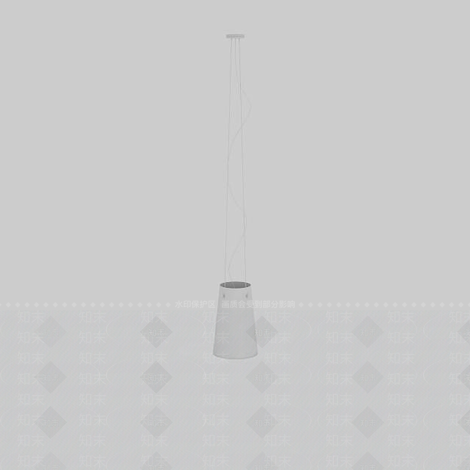 现代圆柱形吊灯3D模型下载【ID:1196356605】