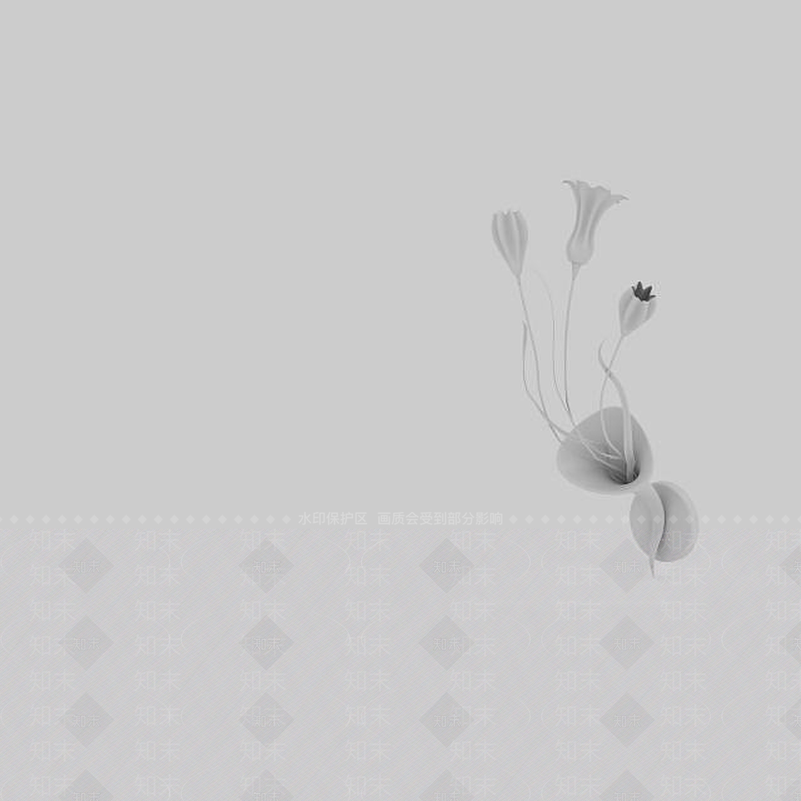 现代花朵状壁灯3D模型下载【ID:1196357213】