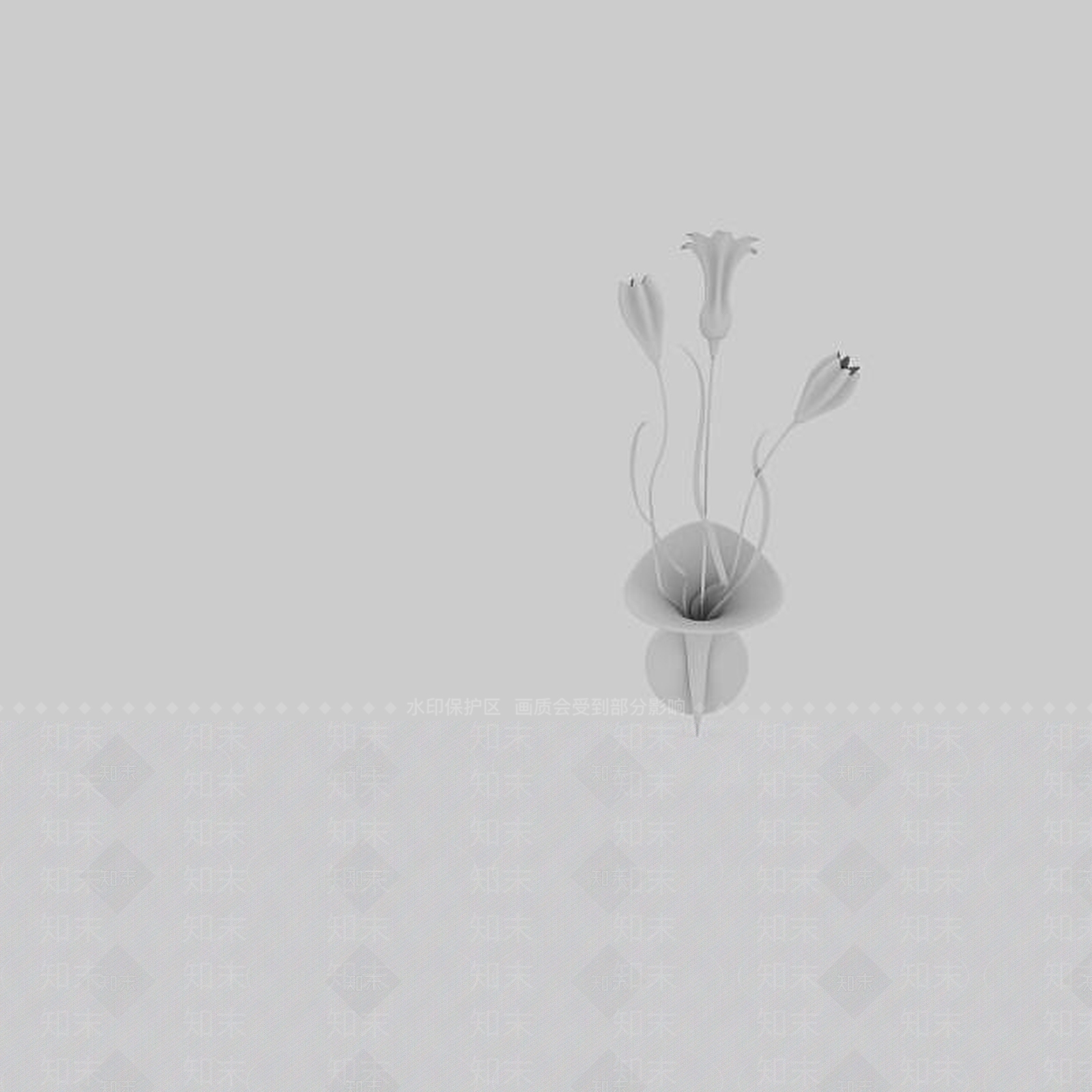 现代花朵状壁灯3D模型下载【ID:1196357213】