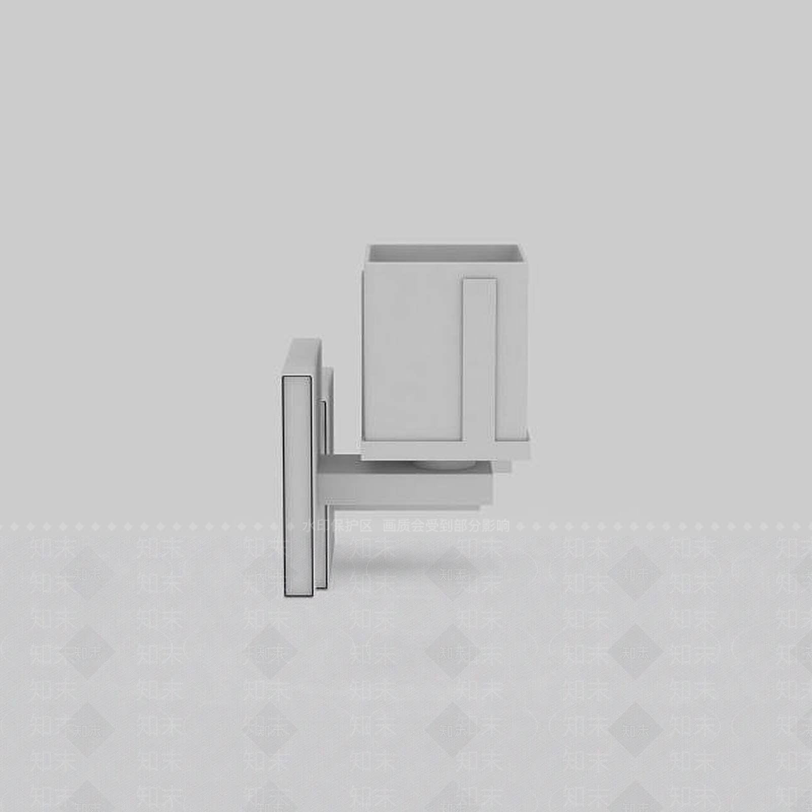 现代方形壁灯组合3D模型下载【ID:1196357288】