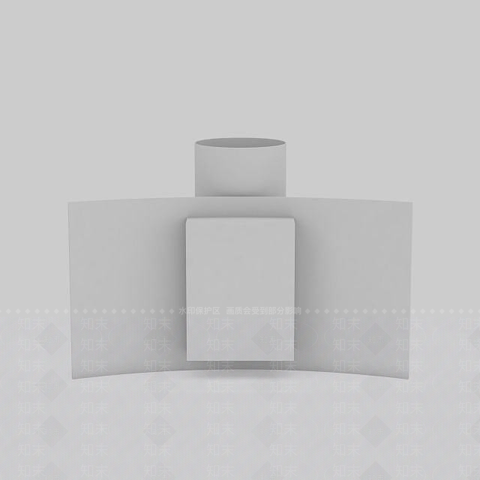 现代圆柱形灯具3D模型下载【ID:1196357530】