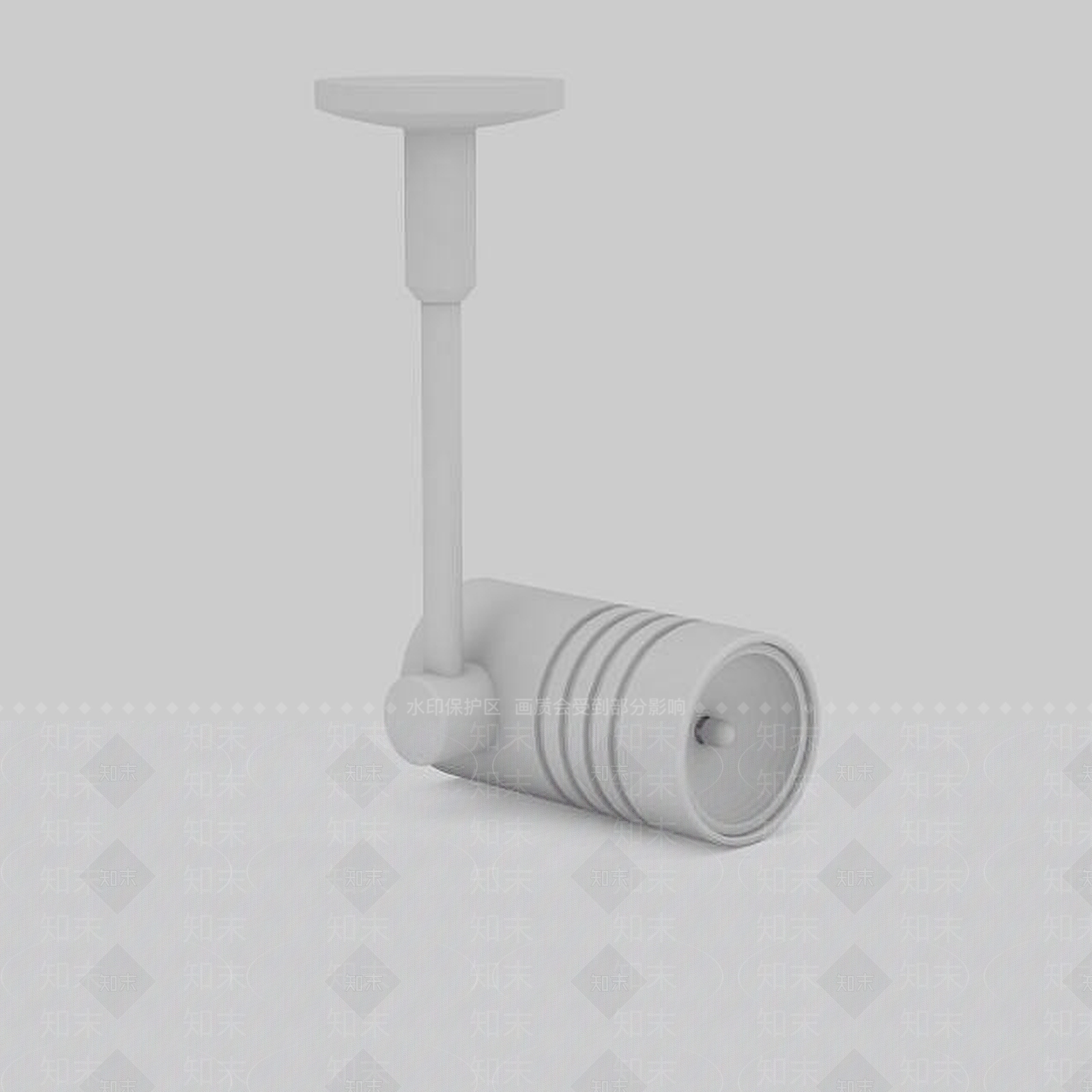 现代LED射灯3D模型下载【ID:1196358411】