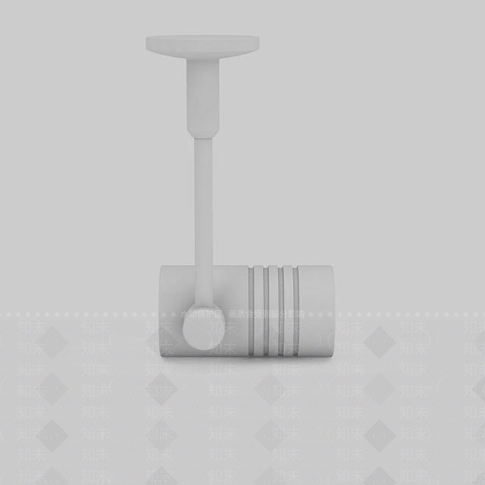 现代LED射灯3D模型下载【ID:1196358411】