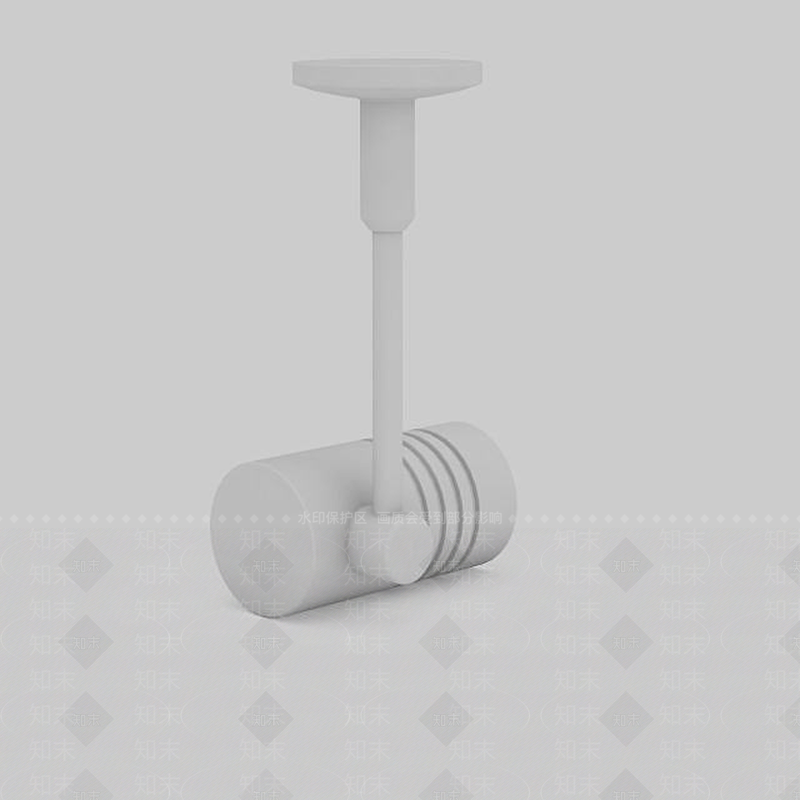 现代LED射灯3D模型下载【ID:1196358411】