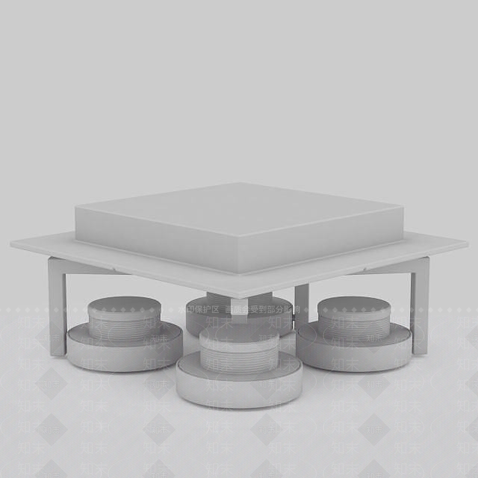 现代壁灯3D模型下载【ID:1196358442】