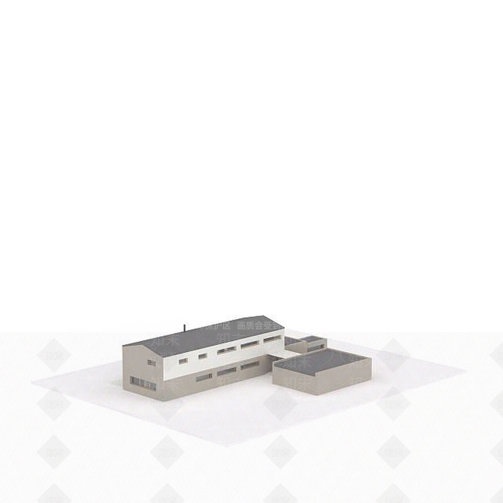 现代房屋组合3D模型下载【ID:1196359792】