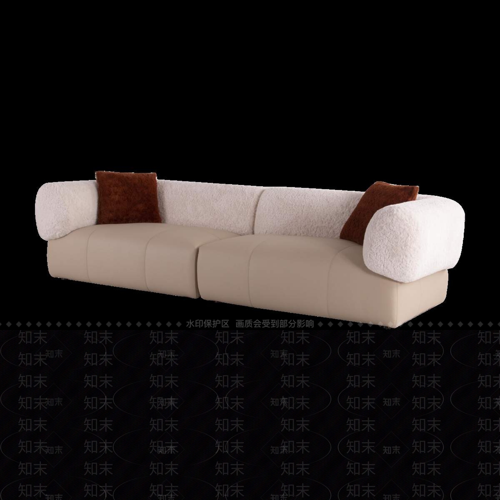 现代意式多人沙发3D模型下载【ID:1196360000】